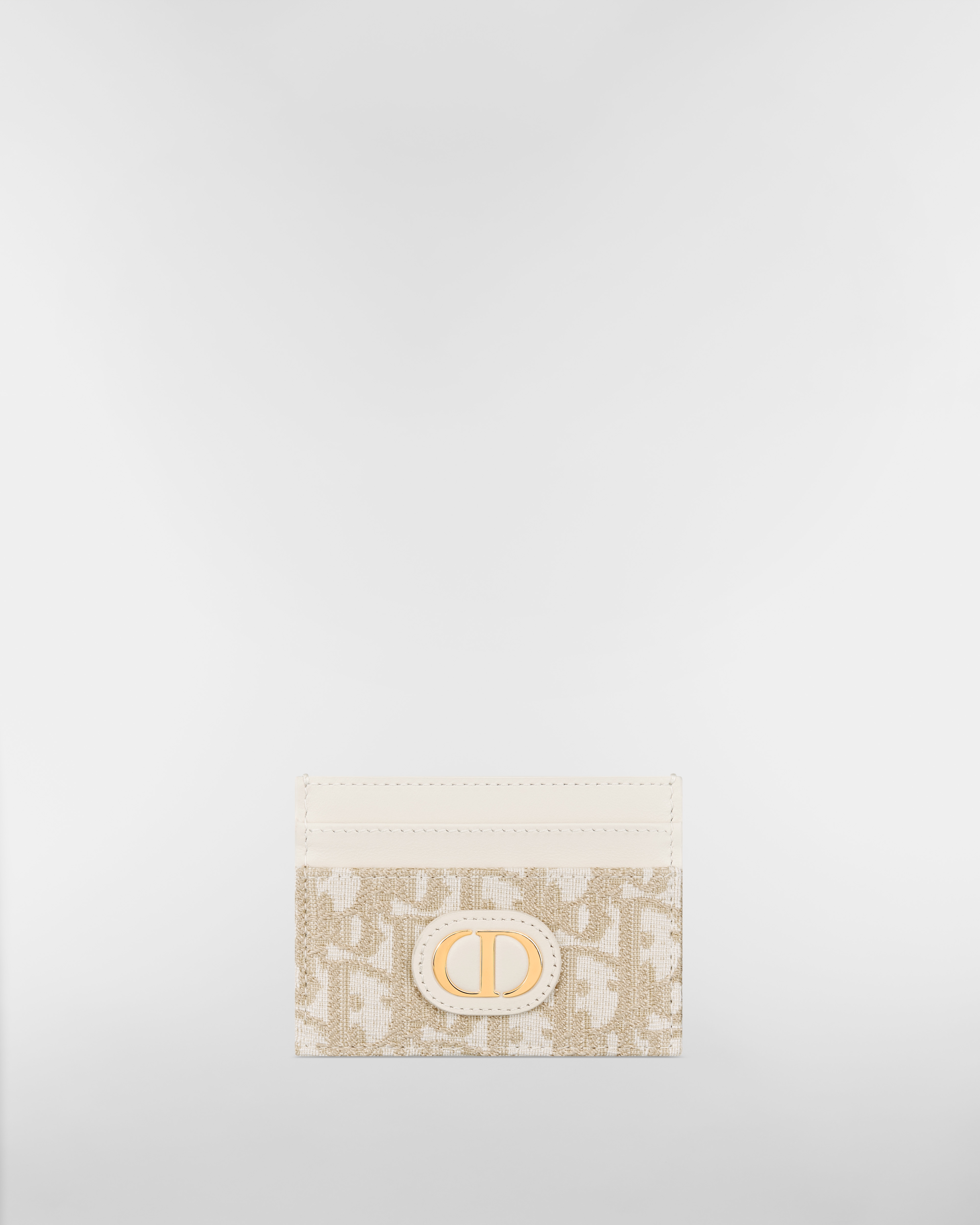 30 Montaigne Freesia Card Holder Gold-Tone Dior Oblique Jacquard E01