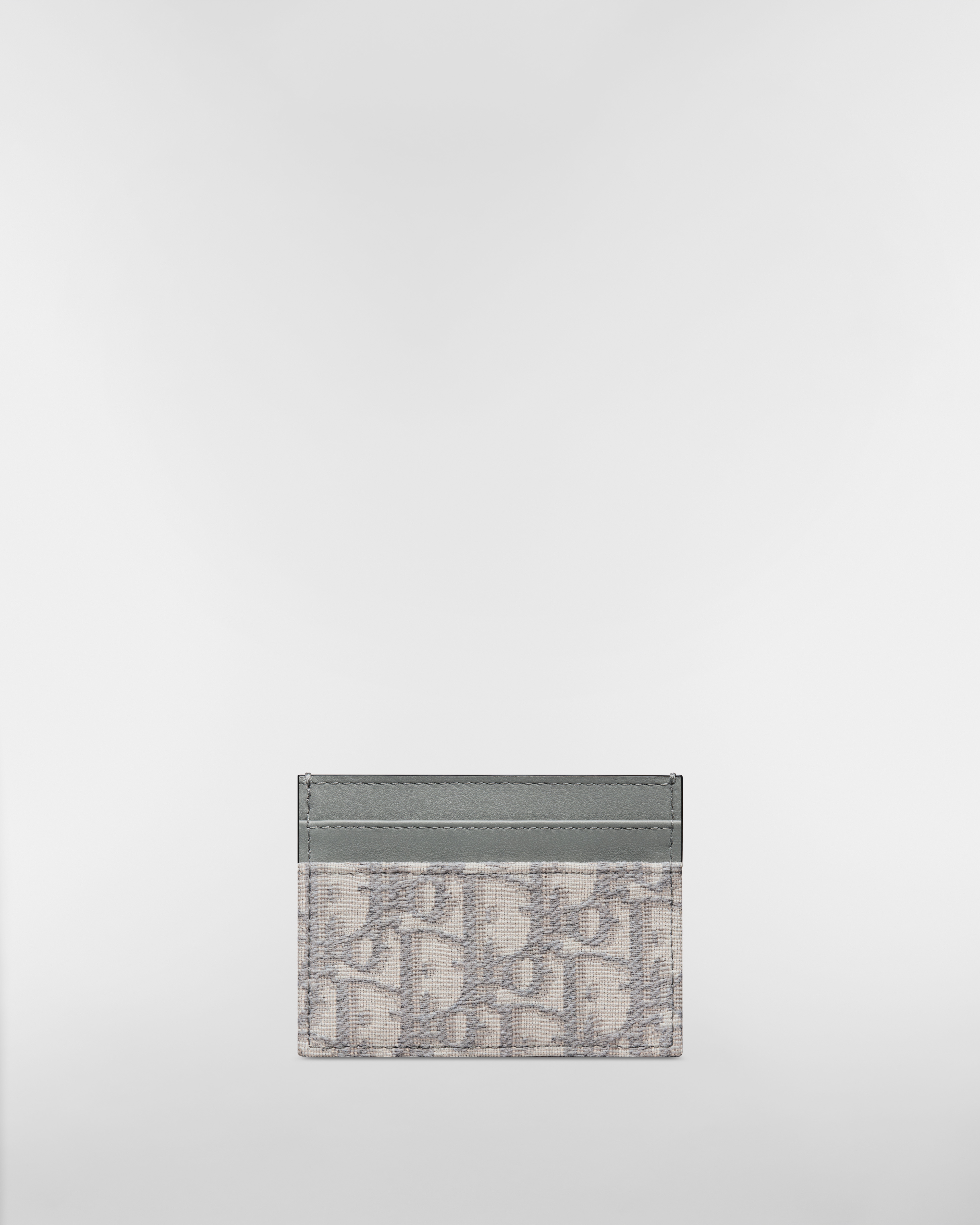 Porte-cartes Freesia 30 Montaigne Toile jacquard Dior Oblique gris E08