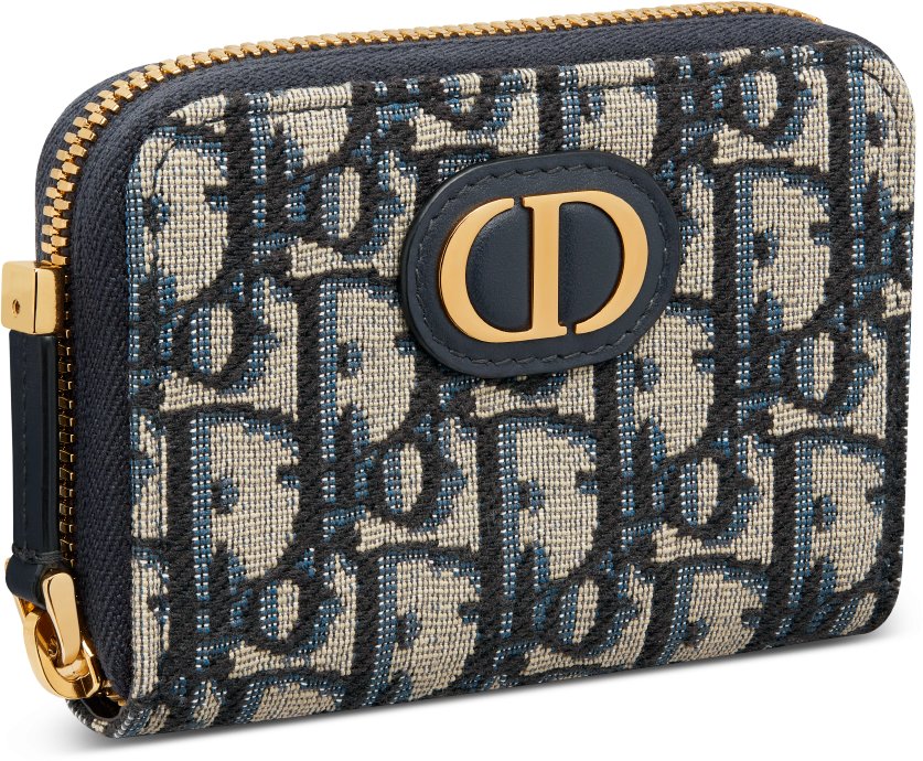 ディオール DIOR トロッター ブラック ジャガード コインジッピー コインケース 小銭入れ 財布 ブランドアイテム 小物 男女兼用  【hon】【中古】