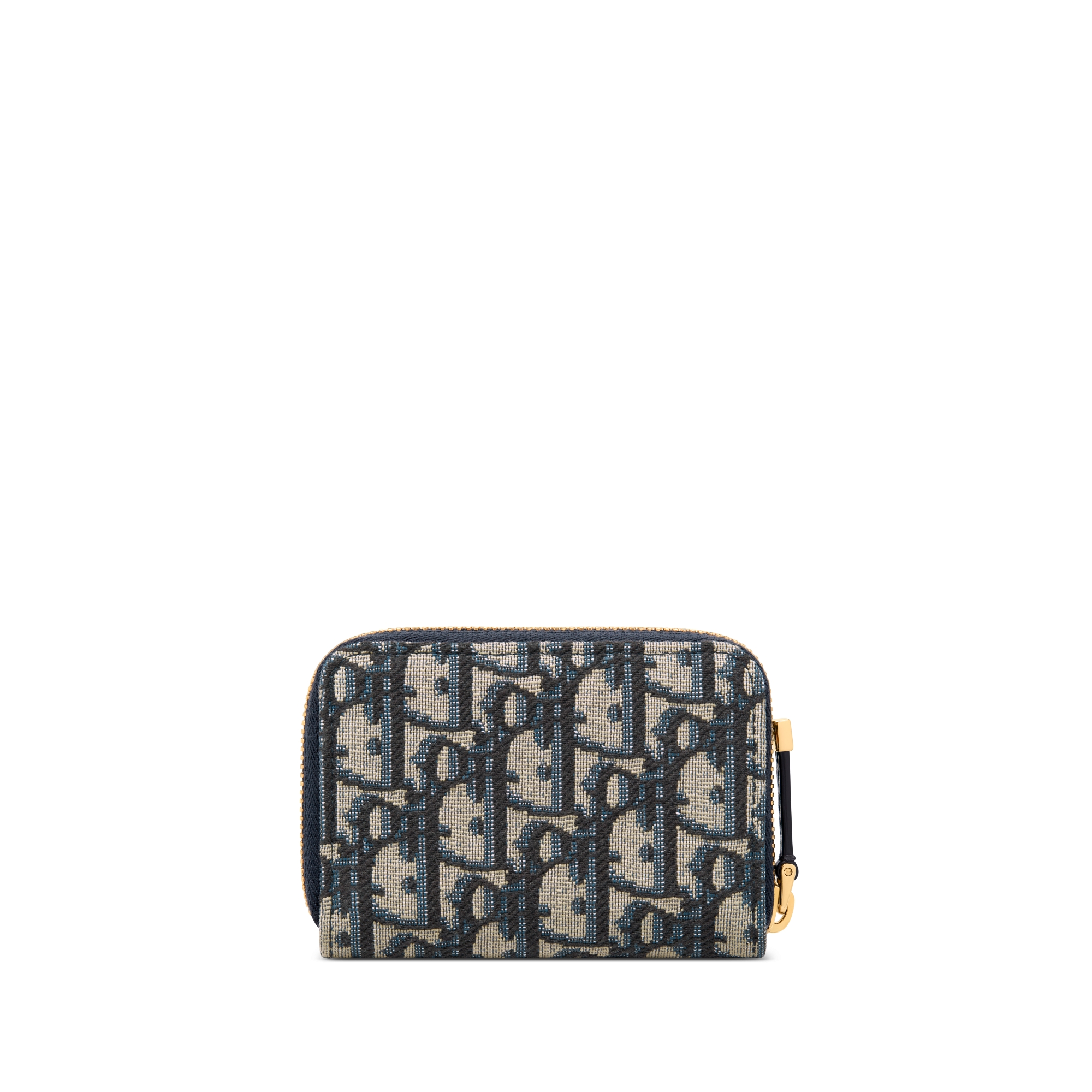 30 Montaigne Voyageur 小型零錢包 藍色 Dior Oblique 緹花 E08