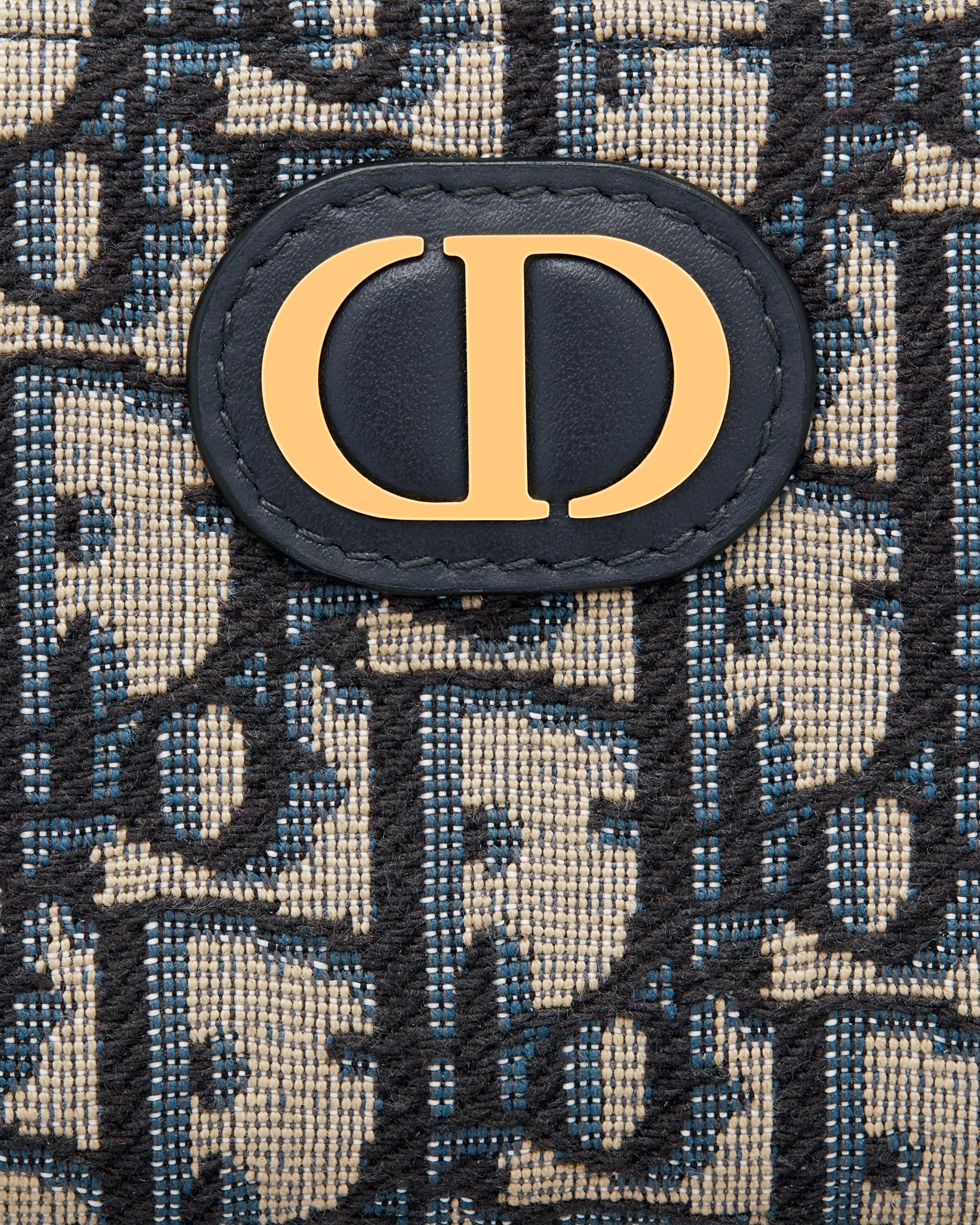 Small 30 Montaigne Voyageur Coin Purse Blue Dior Oblique Jacquard E09