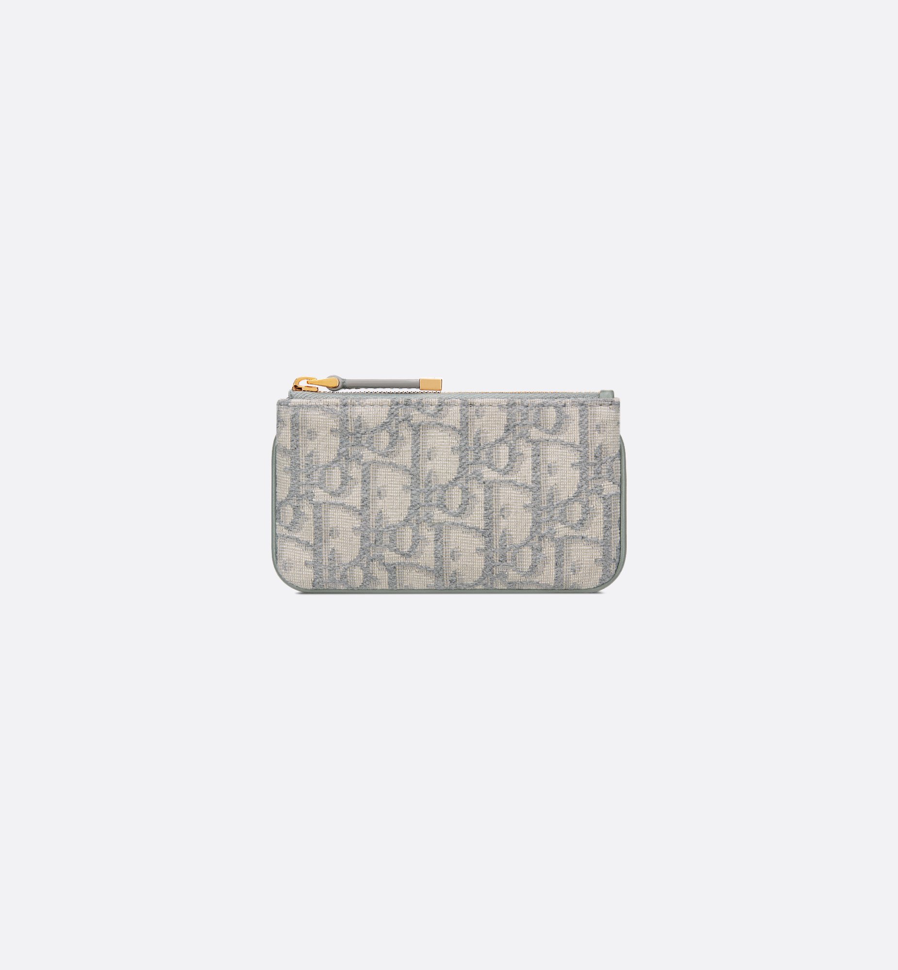 DiorTravel Myrte Zipped Key Case Blue Dior Oblique Jacquard DiorTravel Myrte Zipped Key Case Blue Dior Oblique Jacquard