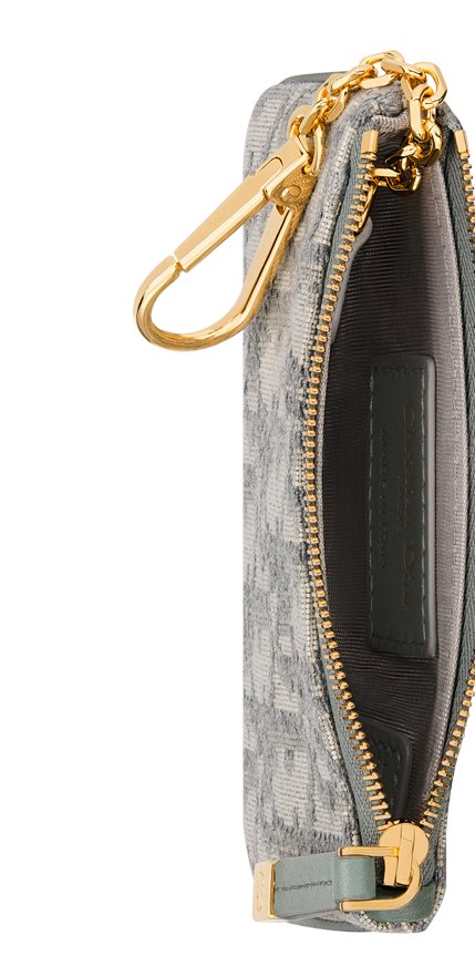 Pochette Porte-clés Double Couche ANDRESLAD - Étui Zippé Avec Fenêtre Transparente, Compact, Pour Clés De Voiture Et Petits Objets