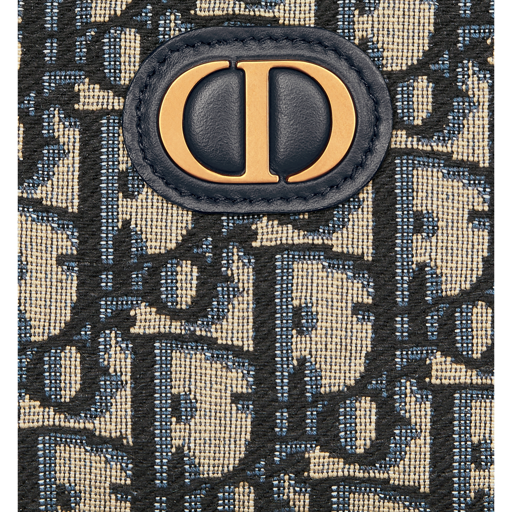 30 Montaigne Voyageur Slim Wallet Blue Dior Oblique Jacquard E09