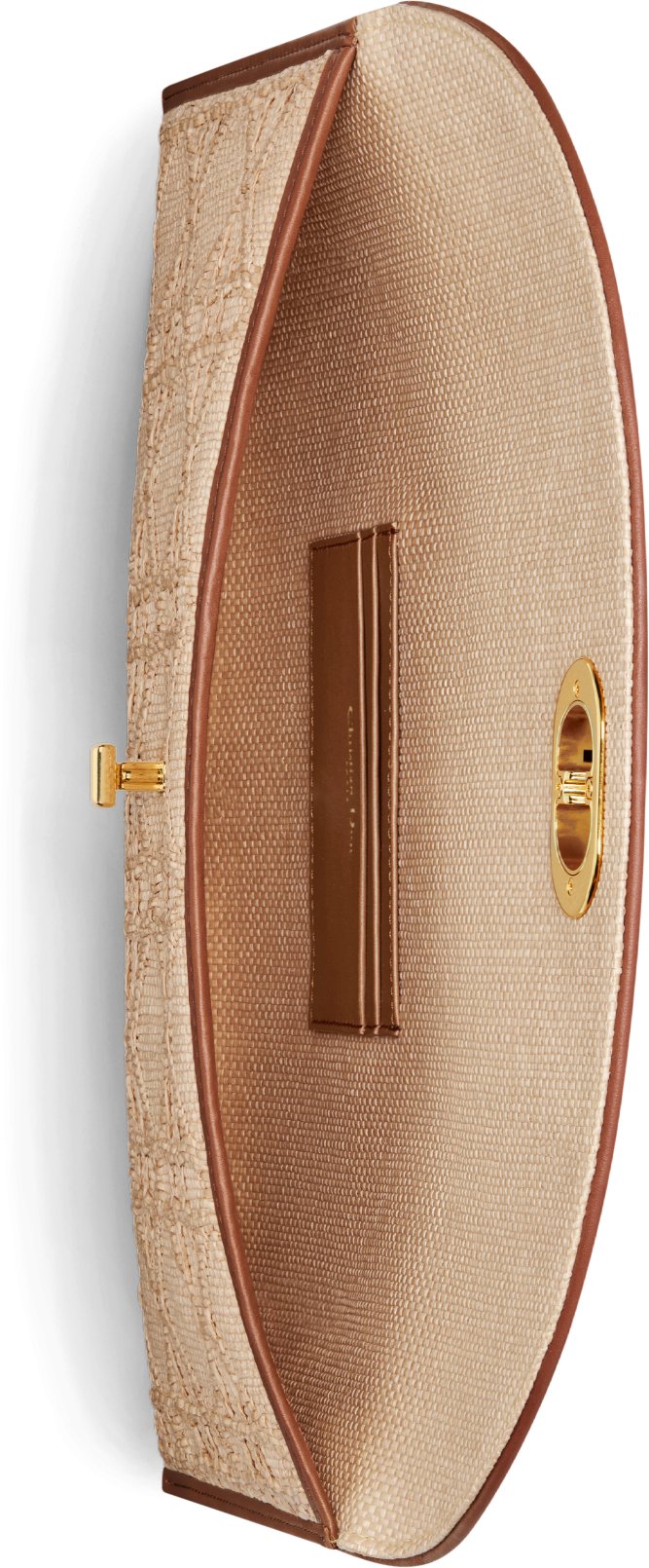 30 Montaigne Avenue Pouch with Flap Beige Cannage Raffia | DIOR