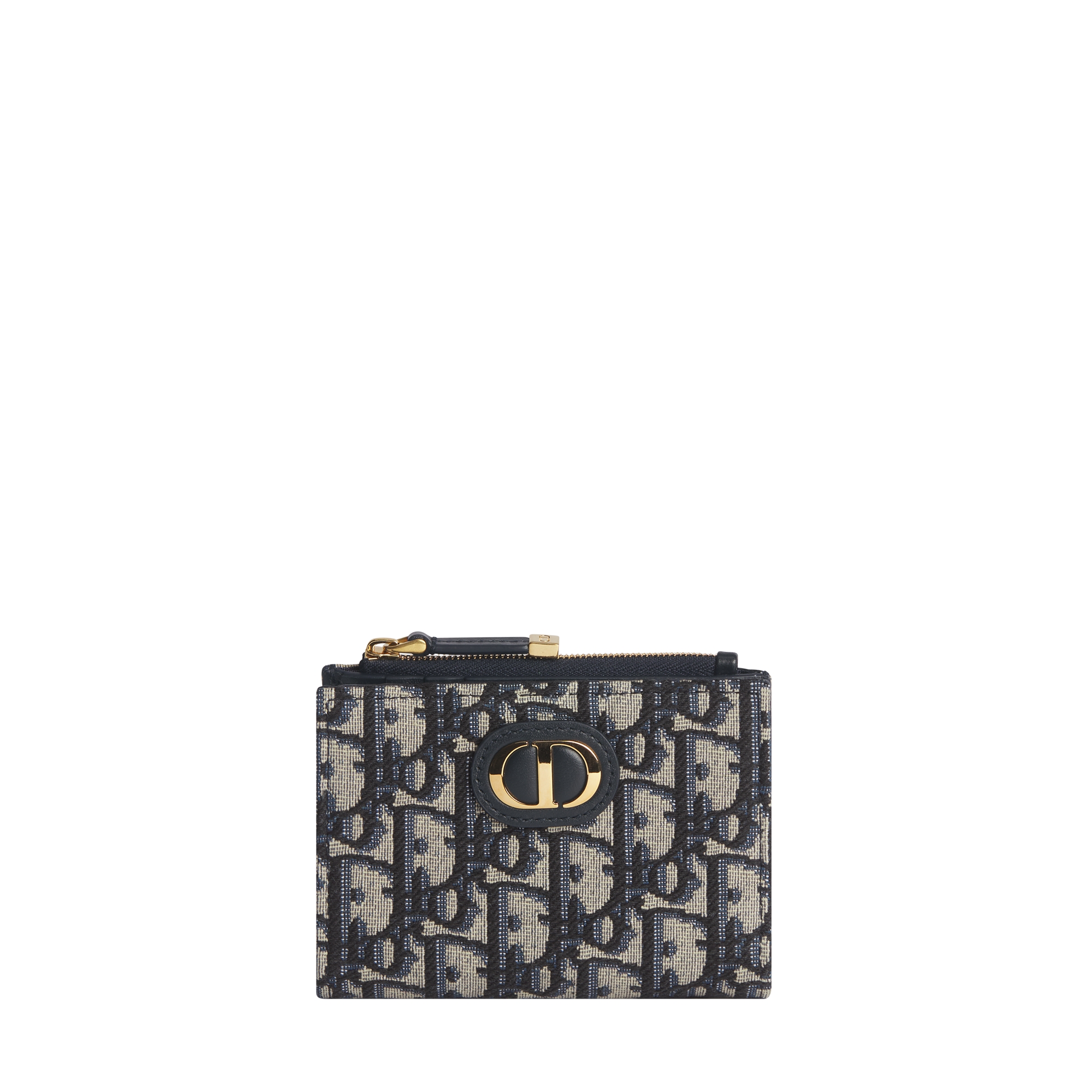  블루 Dior Oblique 자카드