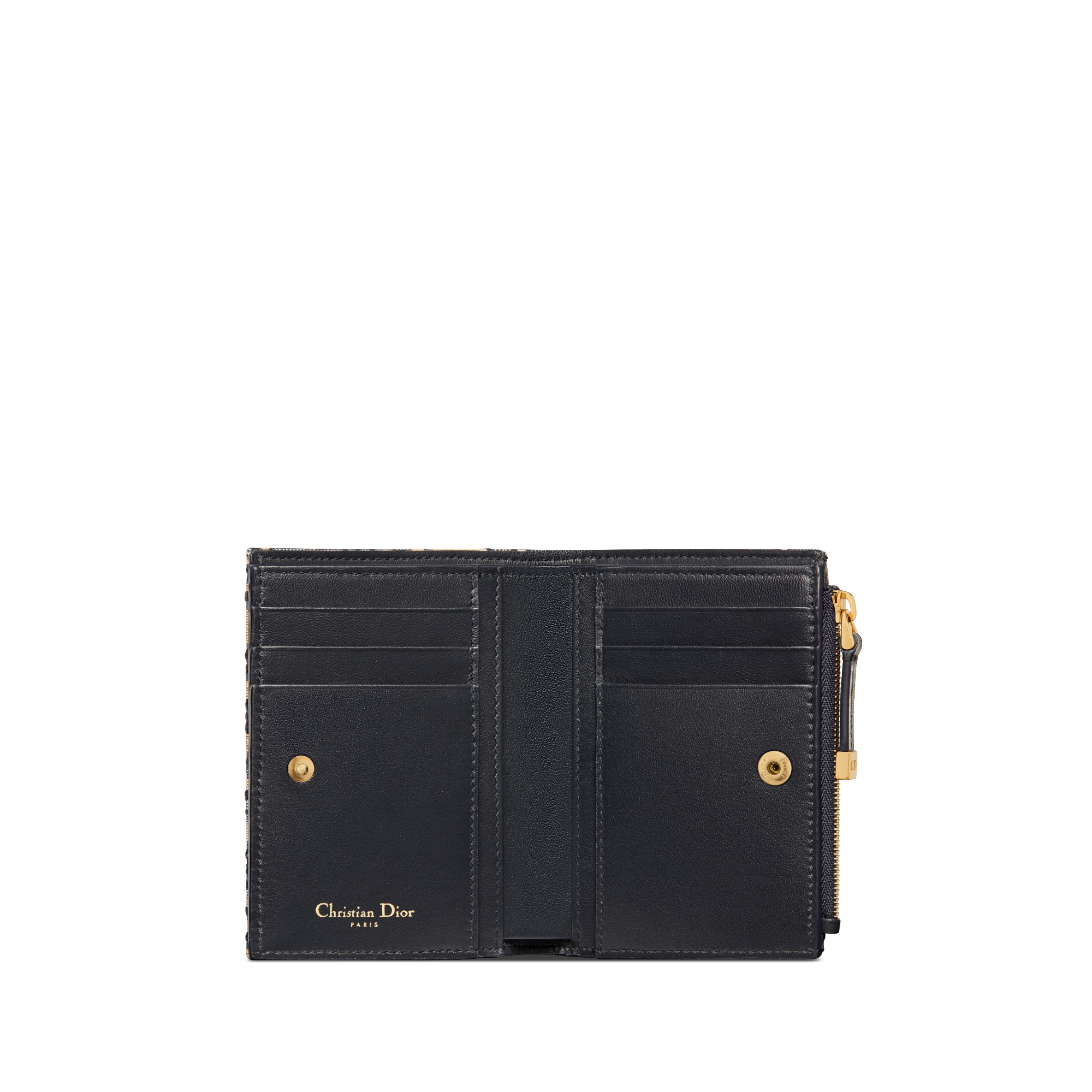 30 Montaigne Dahlia Wallet Blue Dior Oblique Jacquard E07