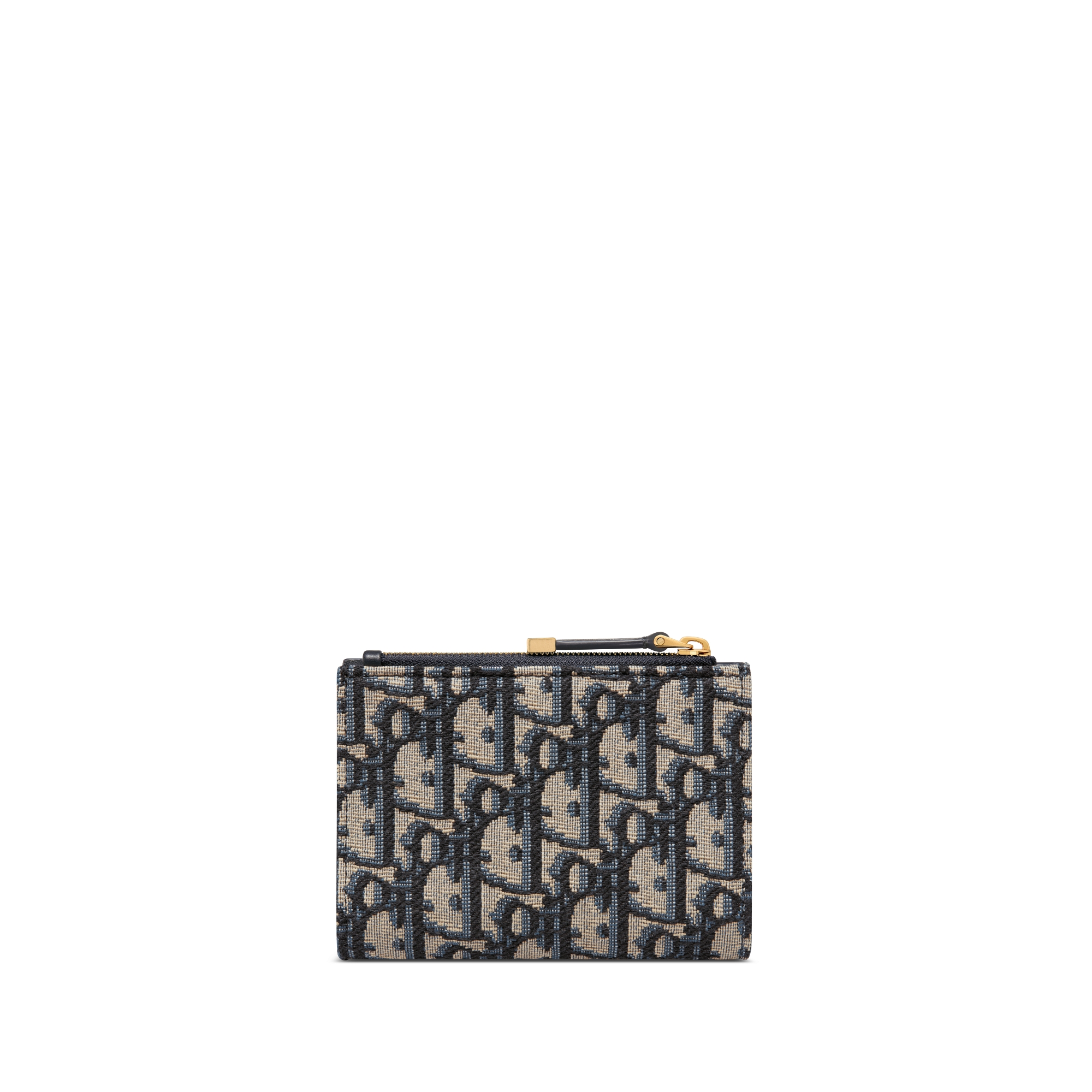 30 Montaigne Dahlia Wallet Blue Dior Oblique Jacquard E08