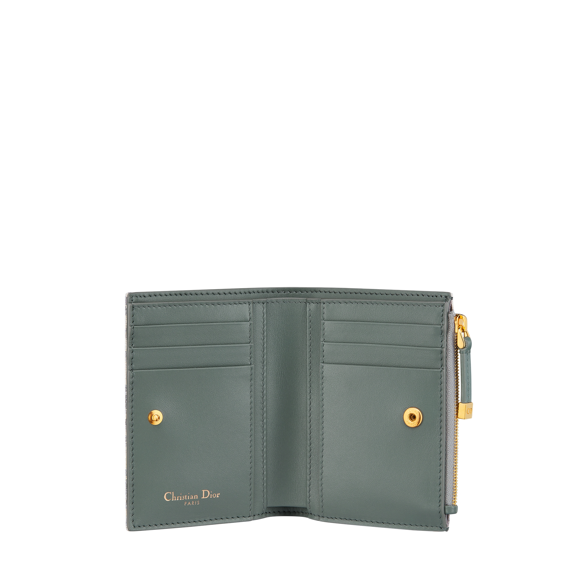 30 Montaigne Dahlia Wallet Gray Dior Oblique Jacquard E07