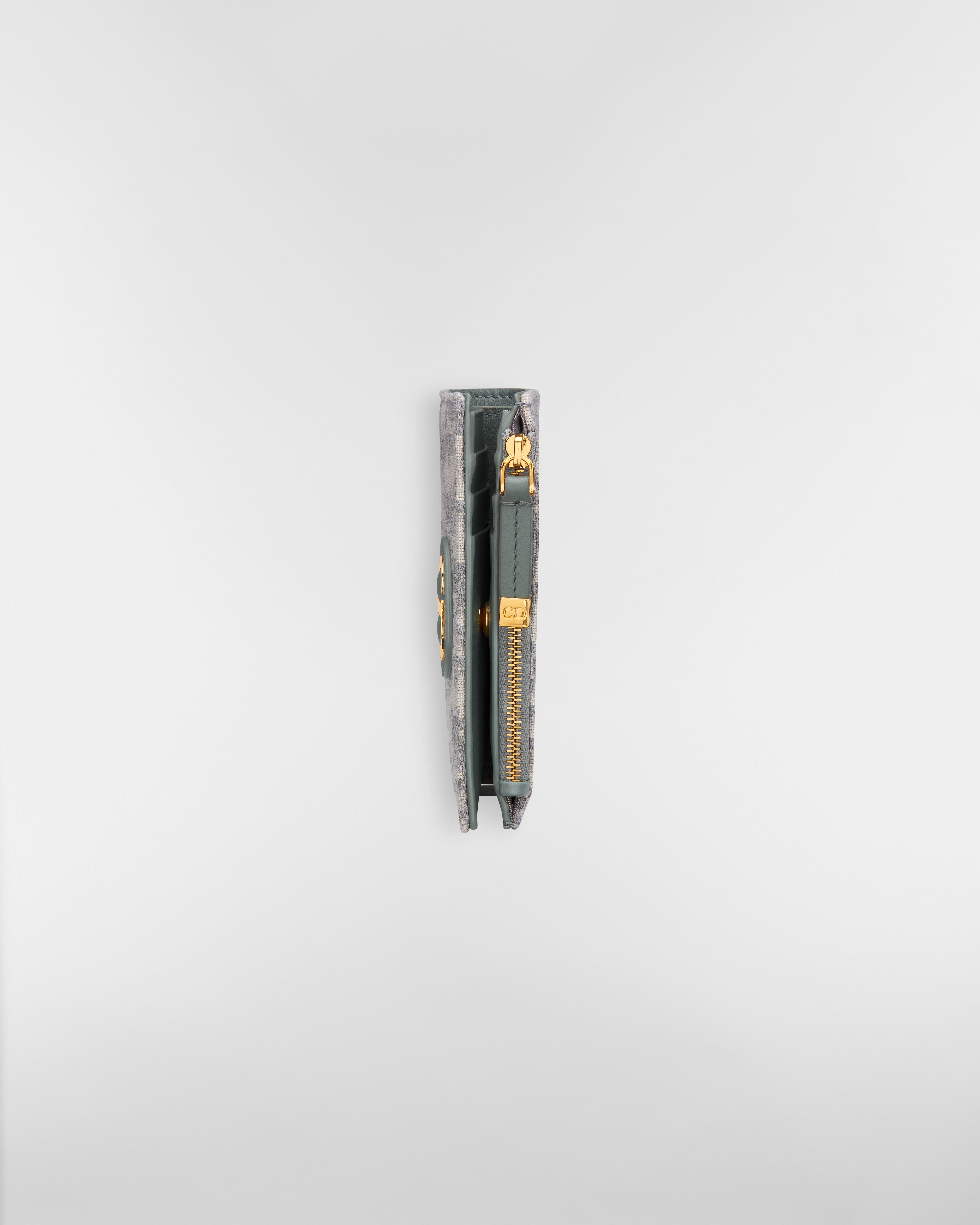 30 Montaigne Dahlia 지갑 그레이 Dior Oblique 자카드 E06