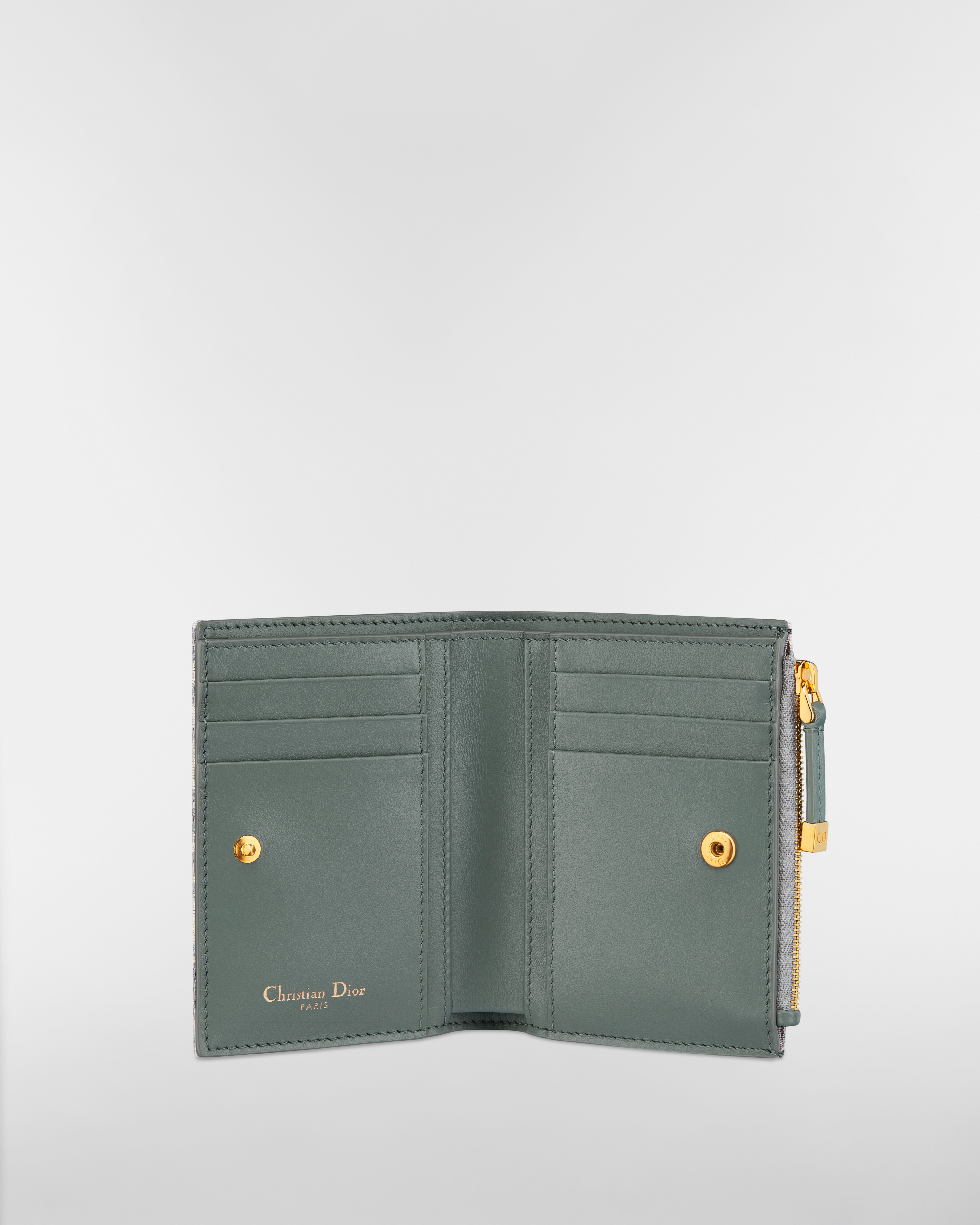 30 Montaigne Dahlia 지갑 그레이 Dior Oblique 자카드 E07