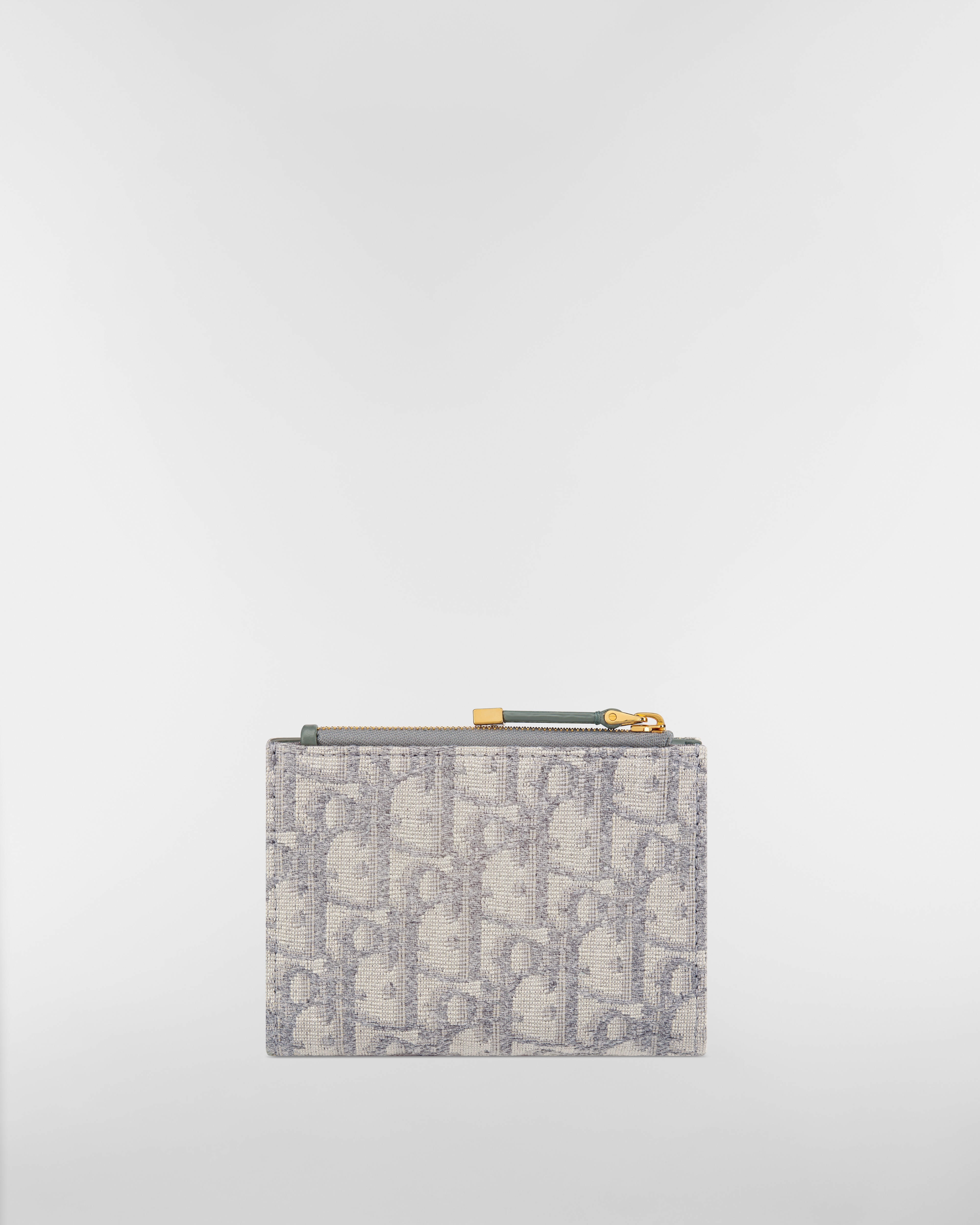 30 Montaigne Dahlia 지갑 그레이 Dior Oblique 자카드 E08