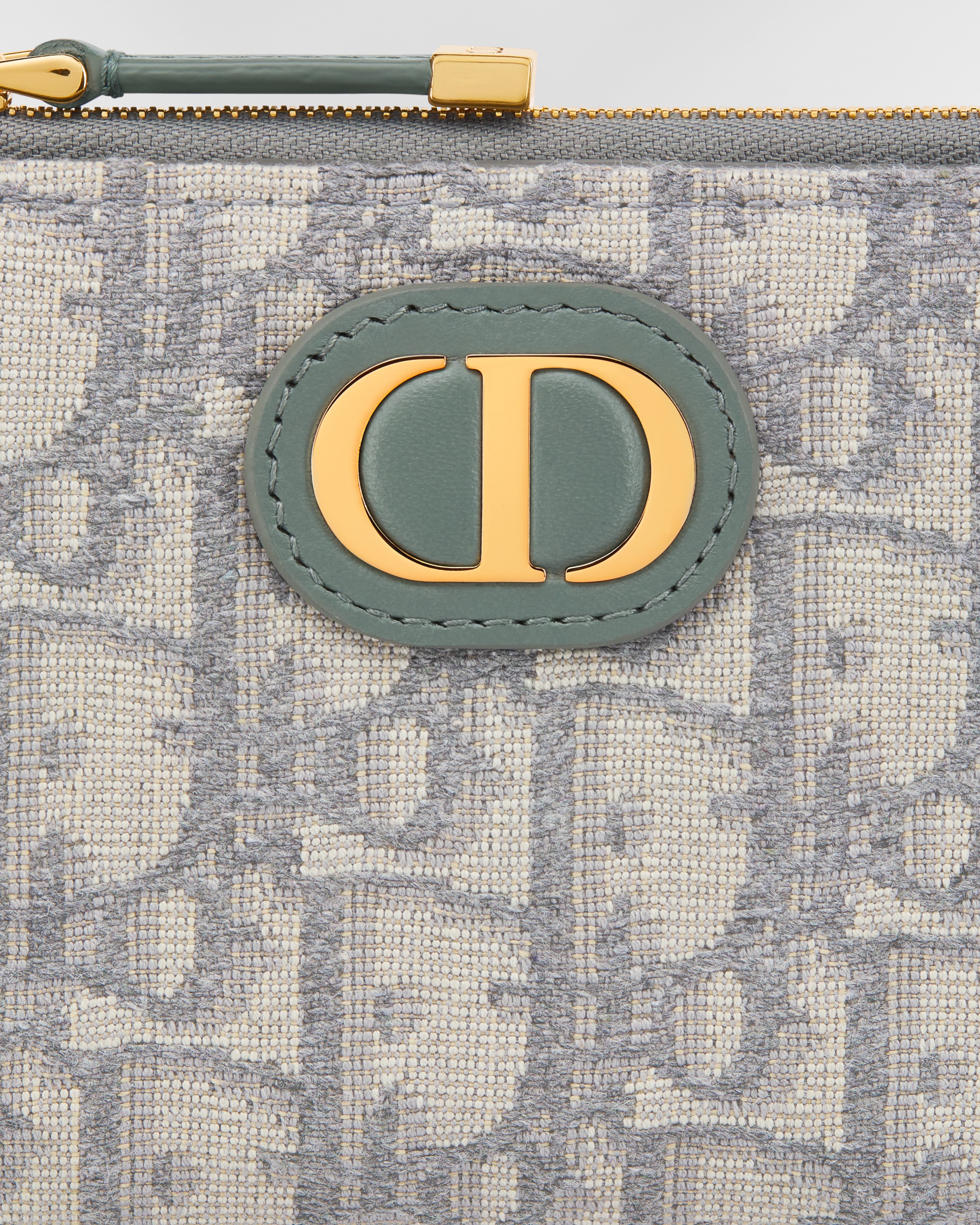 30 Montaigne Dahlia 지갑 그레이 Dior Oblique 자카드 E09