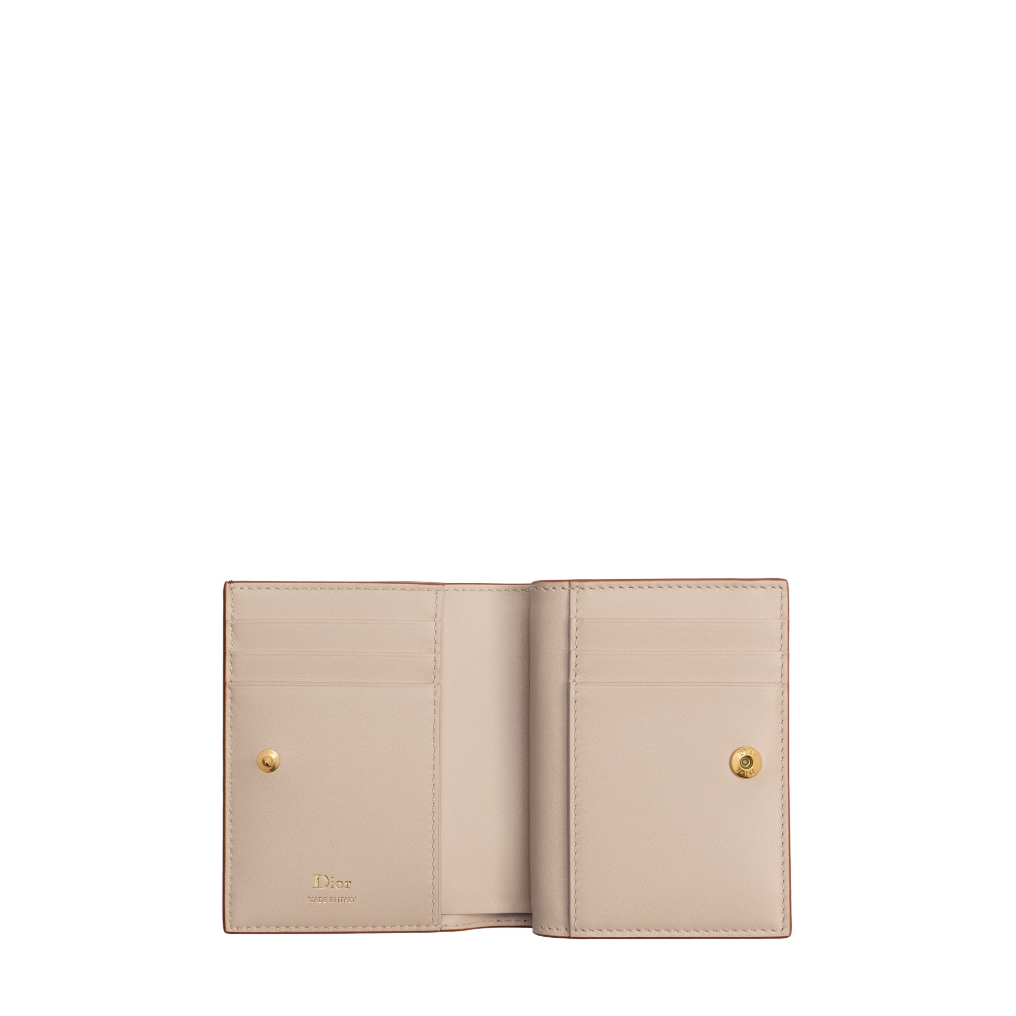 Dior Médaillon Begonia Wallet Marron Bobby and Lingerie Pink Grained Calfskin E07