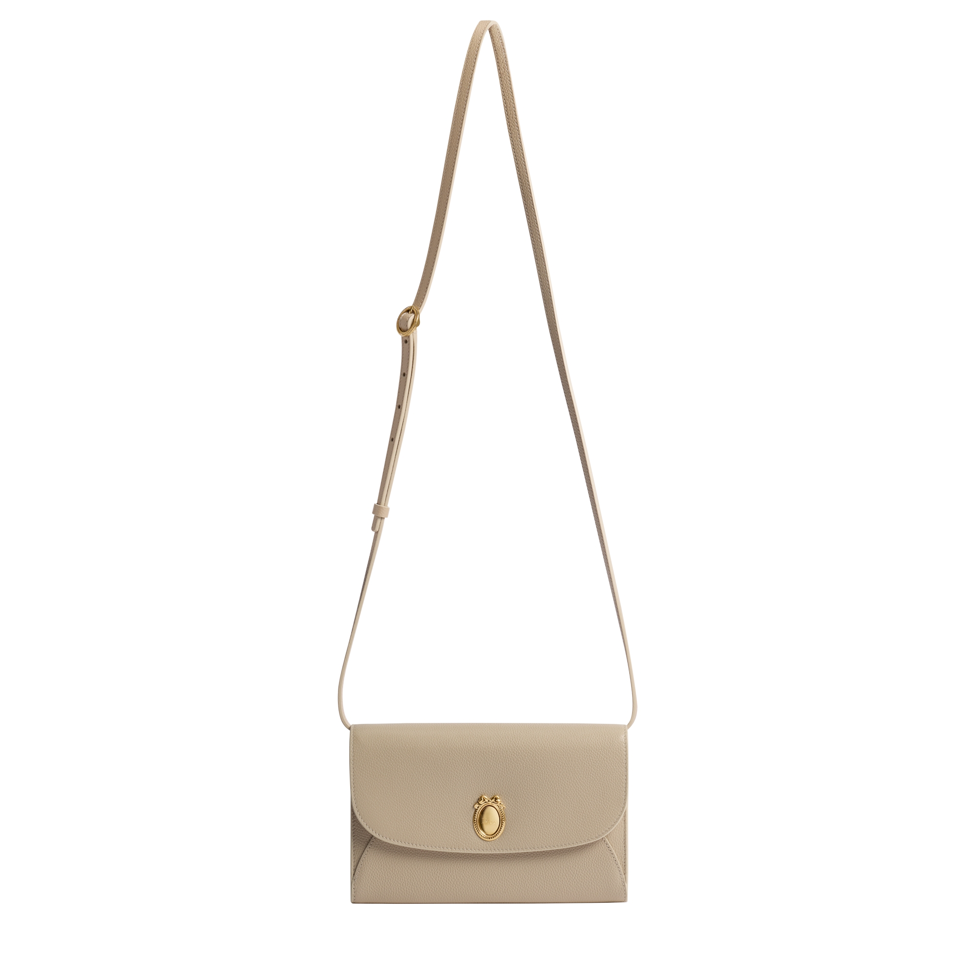 Dior Médaillon Envelope Pouch with Strap Trench and Rose Tendre Grained Calfskin E07