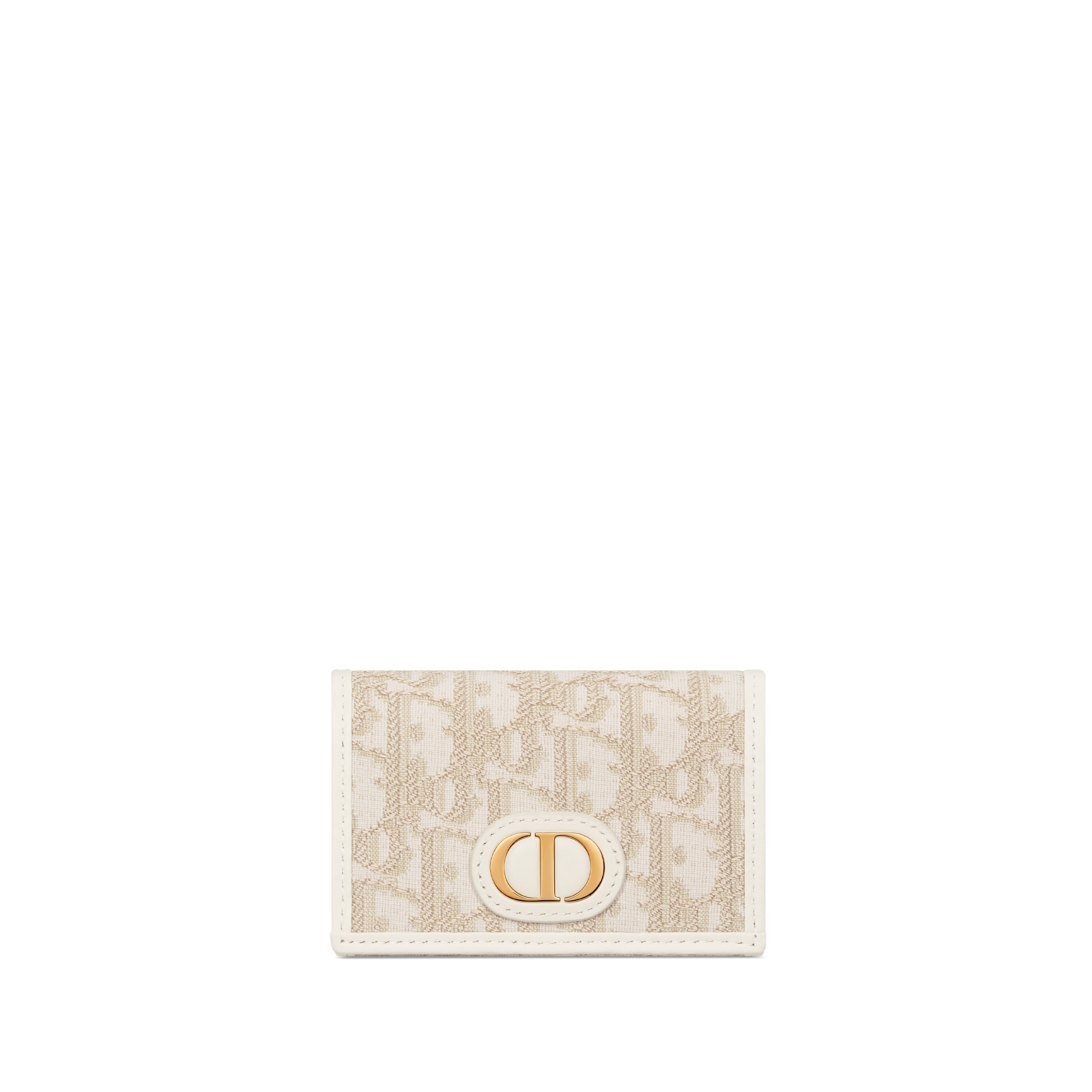 30 Montaigne Glycine Wallet Gold-Tone Dior Oblique Jacquard E01