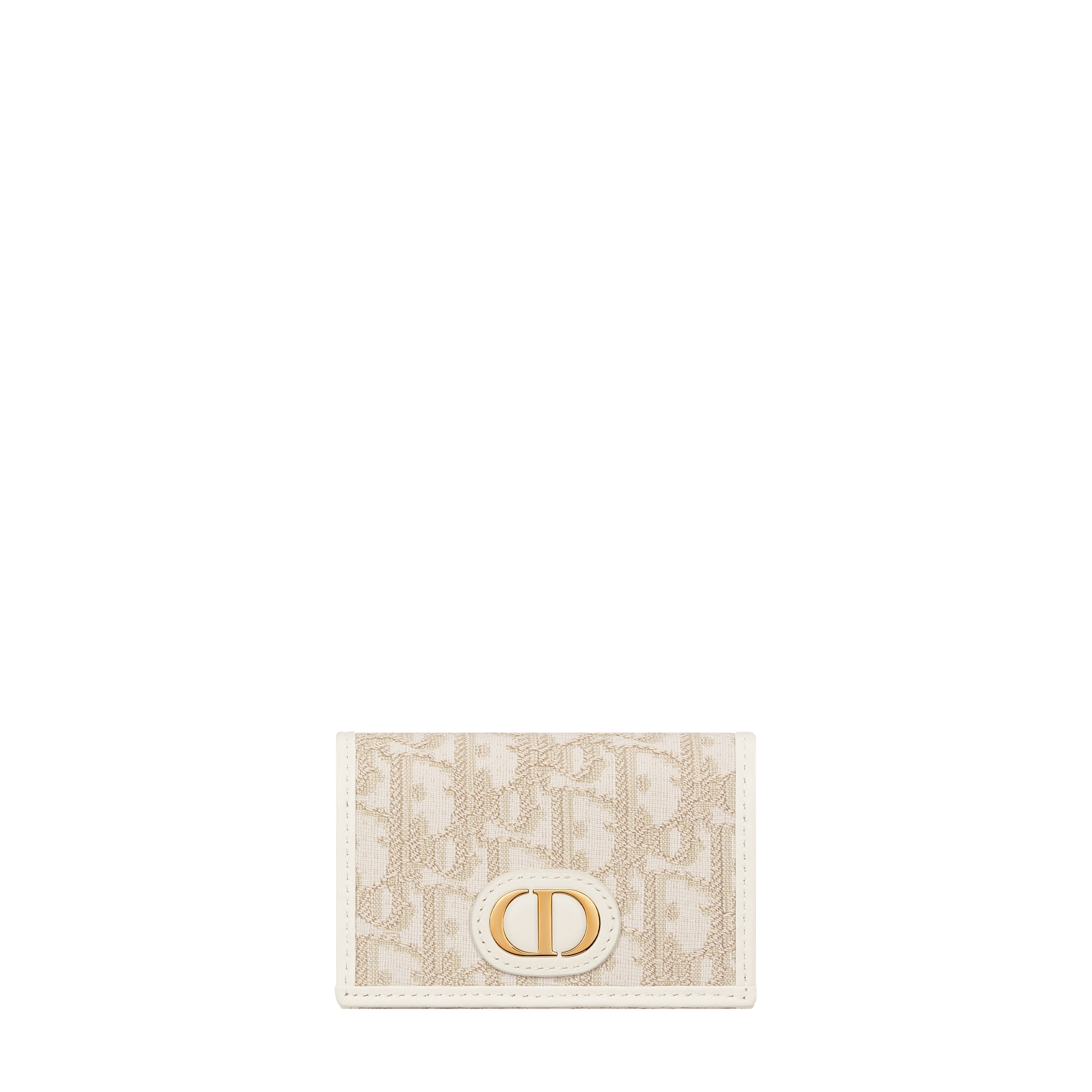 30 Montaigne Glycine Wallet Gold-Tone Dior Oblique Jacquard E01
