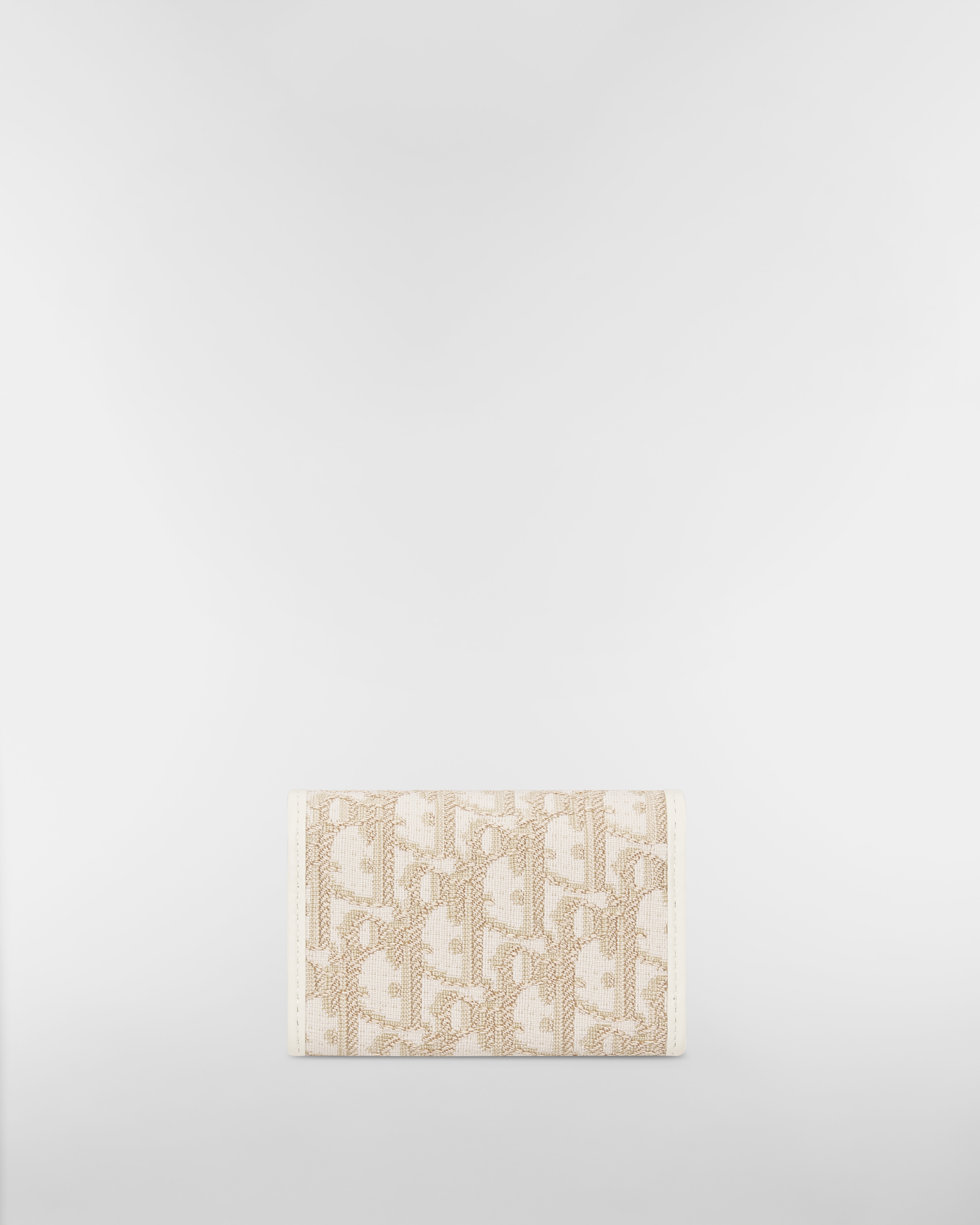 30 Montaigne Glycine Wallet Gold-Tone Dior Oblique Jacquard E08