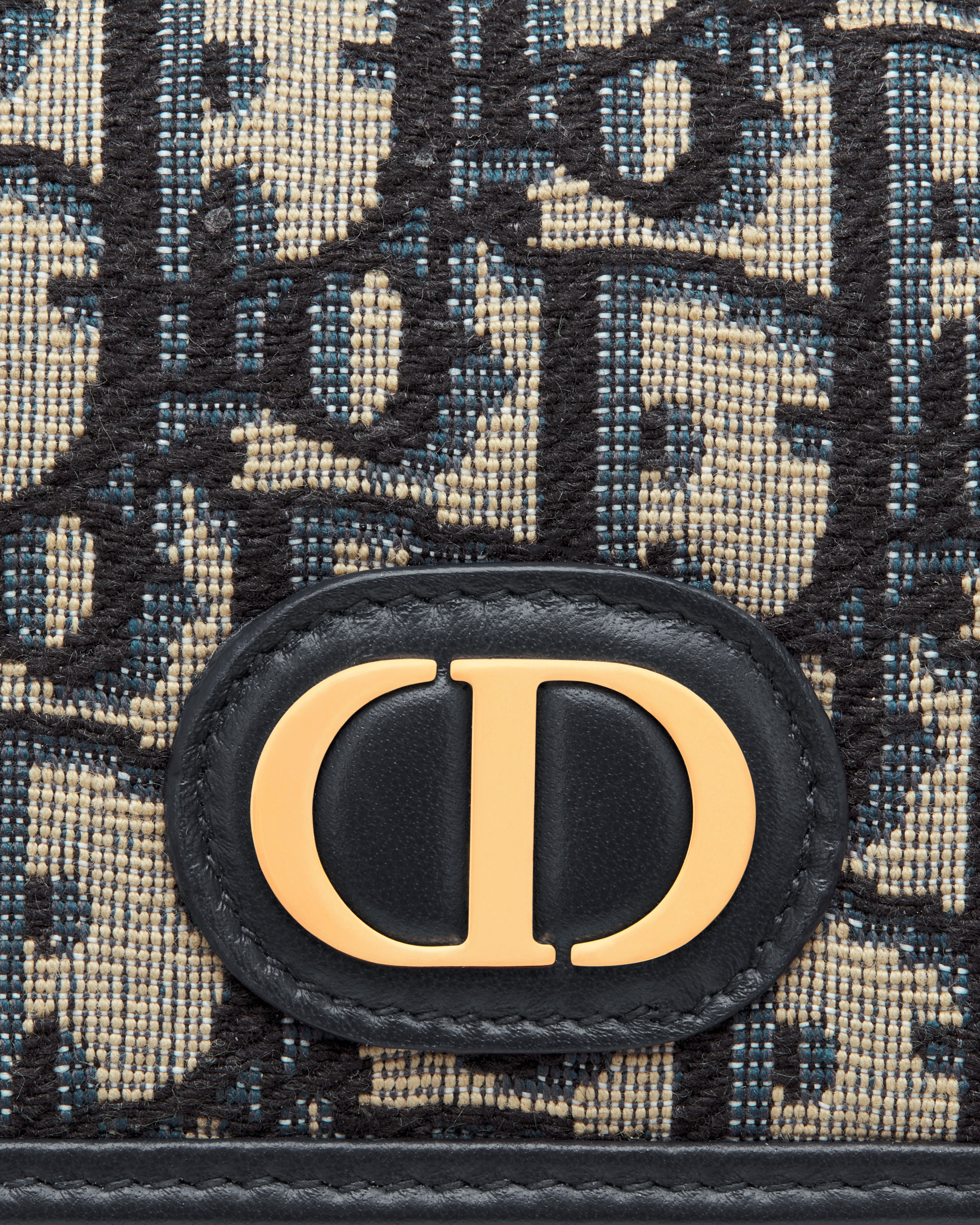 30 Montaigne Glycine Wallet Blue Dior Oblique Jacquard E09