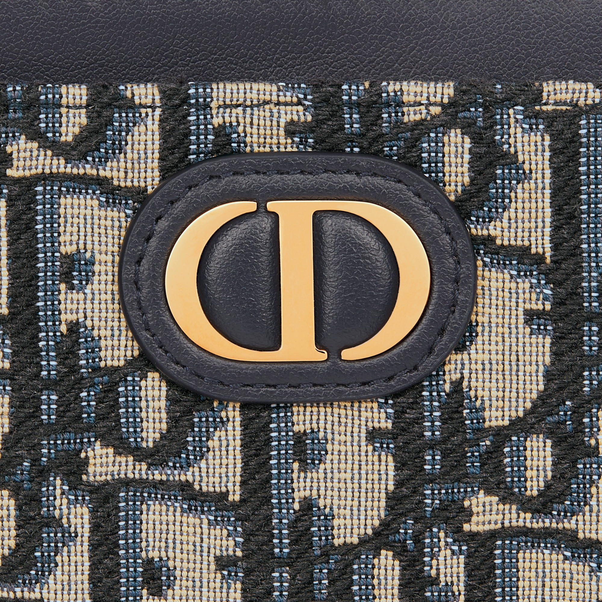 30 Montaigne Lavender Portemonnaie Dior Oblique Jacquard in Blau E09