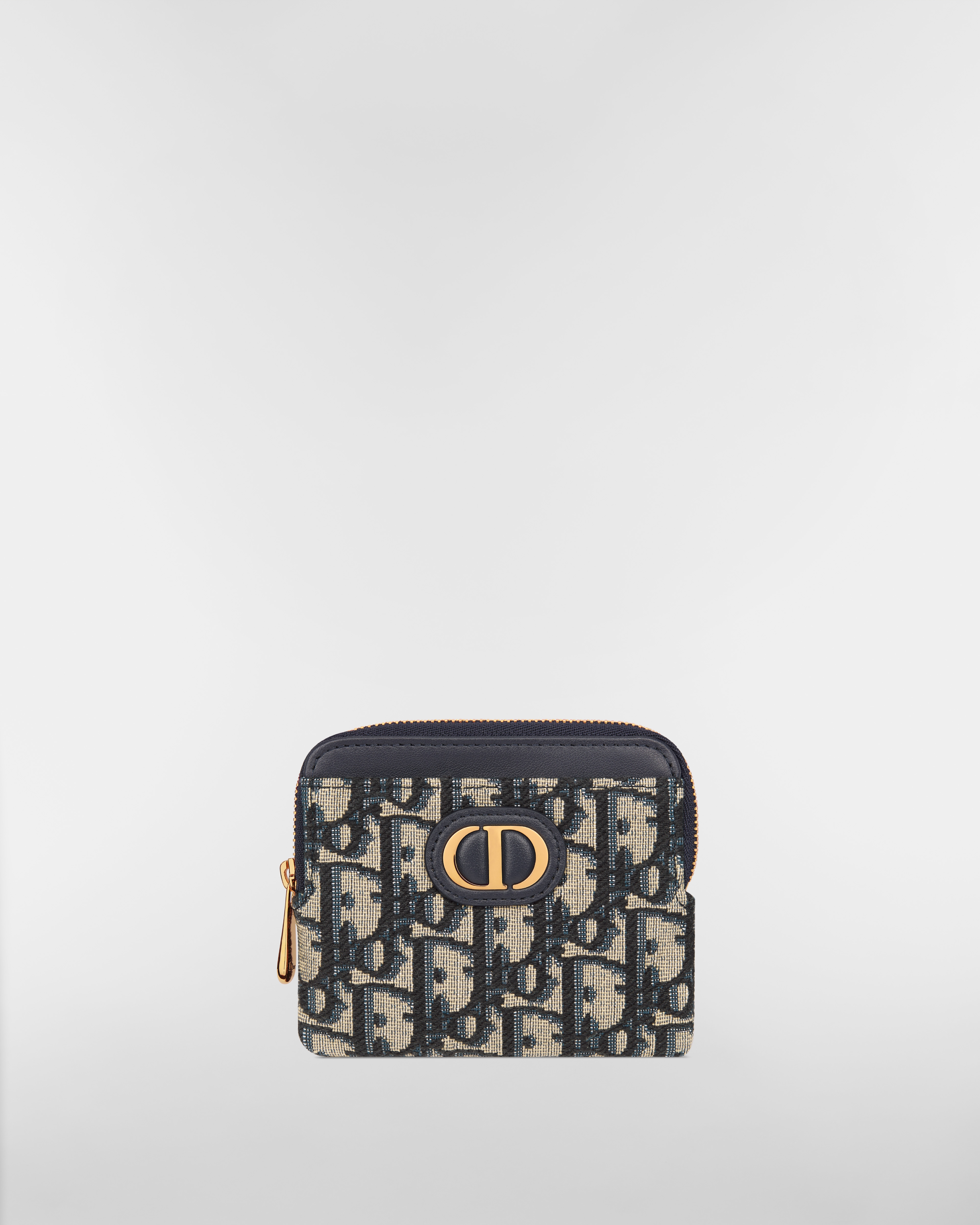 30 Montaigne Lavender Wallet Blue Dior Oblique Jacquard E01