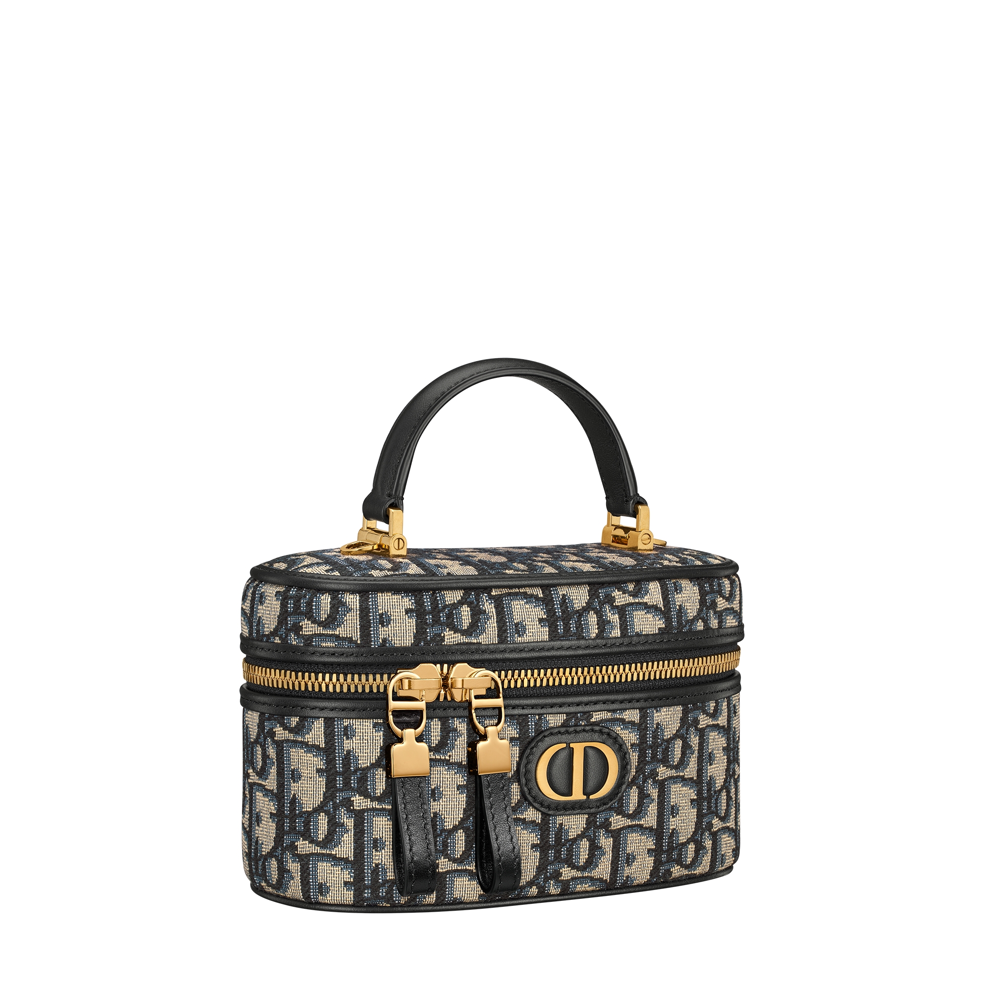 30 Montaigne Mini Vanity Case Blue Dior Oblique Jacquard E03