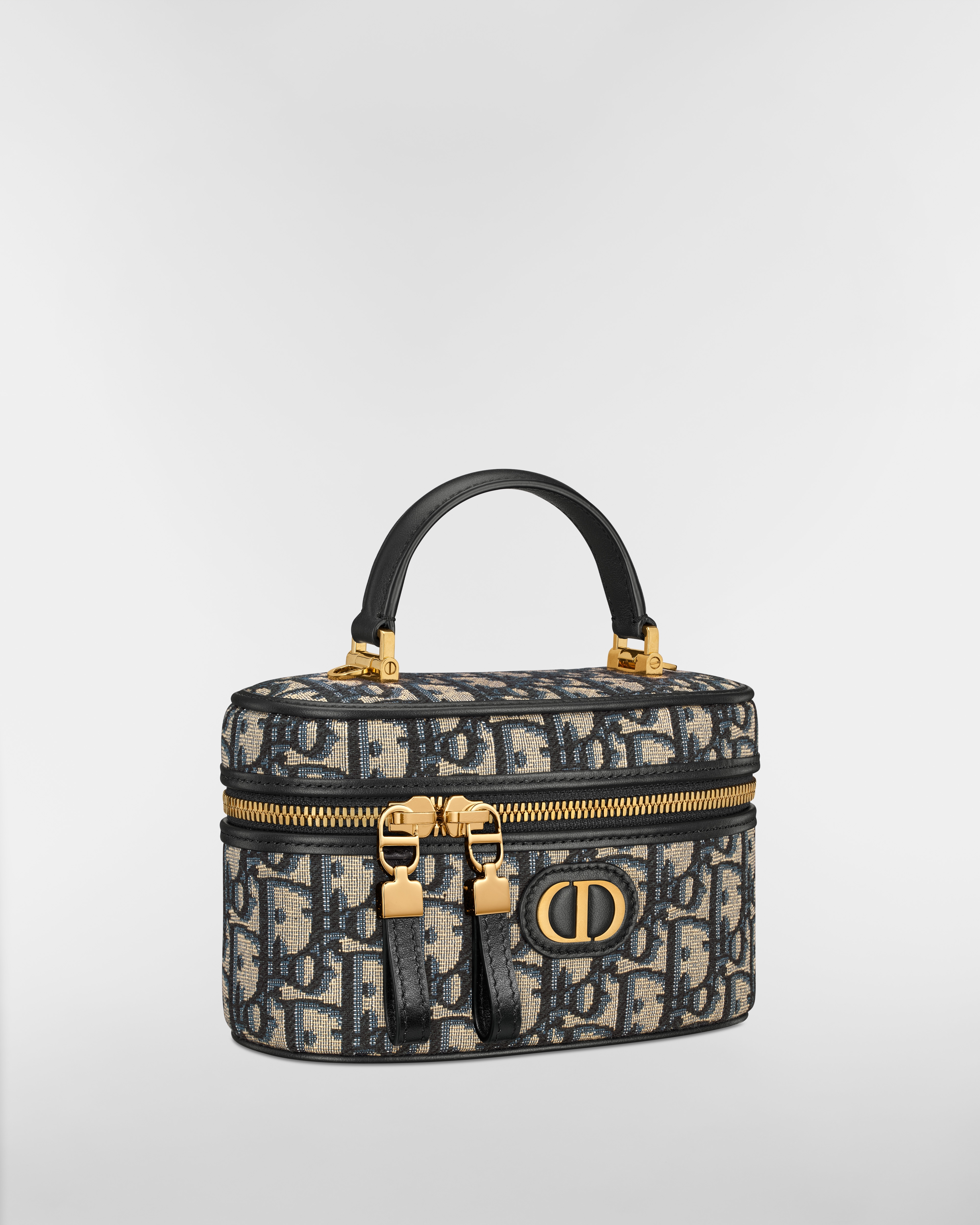 30 Montaigne Mini Vanity Case Blue Dior Oblique Jacquard E03