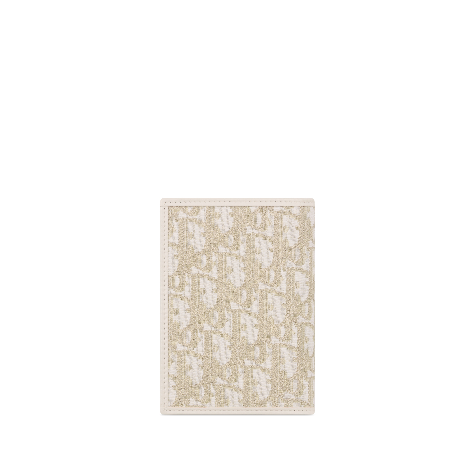 Capa para passaporte 30 Montaigne Jacquard Dior Oblique dourado E08