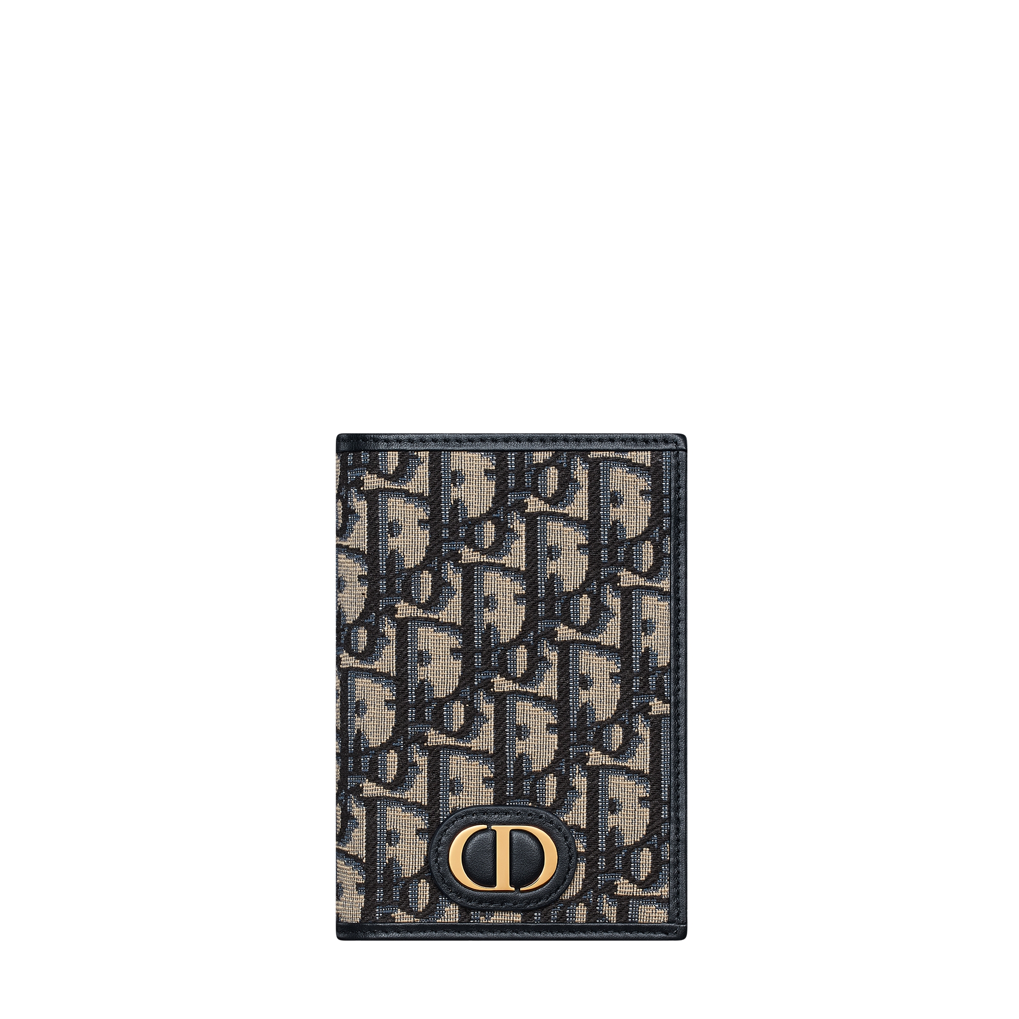 30 Montaigne Passport Holder Blue Dior Oblique Jacquard E01
