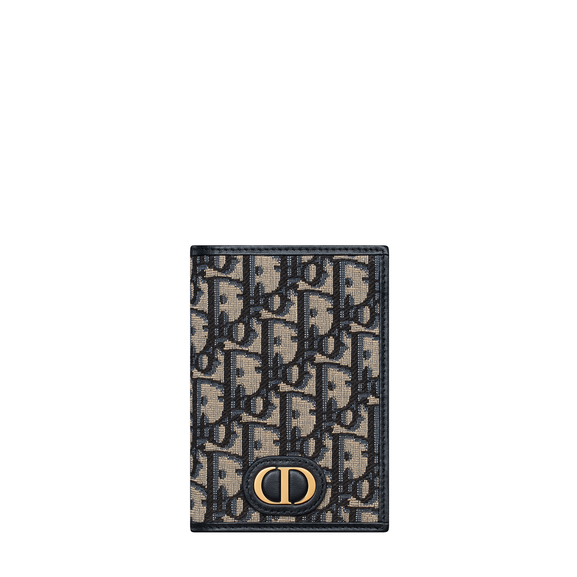 30 Montaigne Passport Holder Blue Dior Oblique Jacquard E01