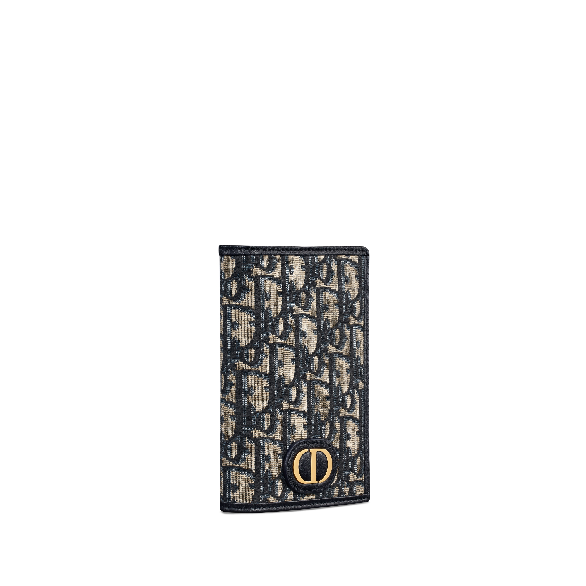 30 Montaigne 여권 케이스 블루 Dior Oblique 자카드 E03