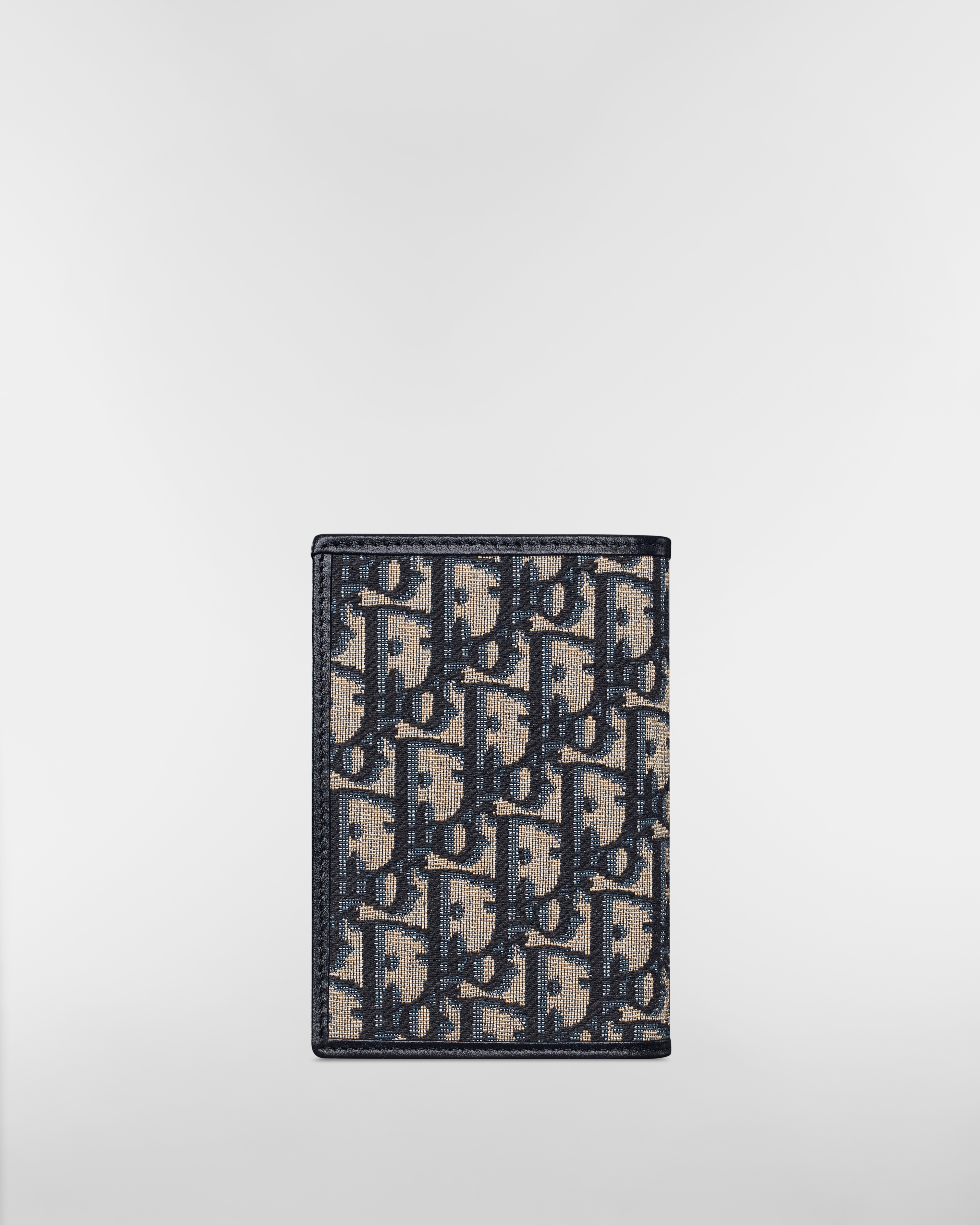 30 Montaigne Passport Holder Blue Dior Oblique Jacquard E08