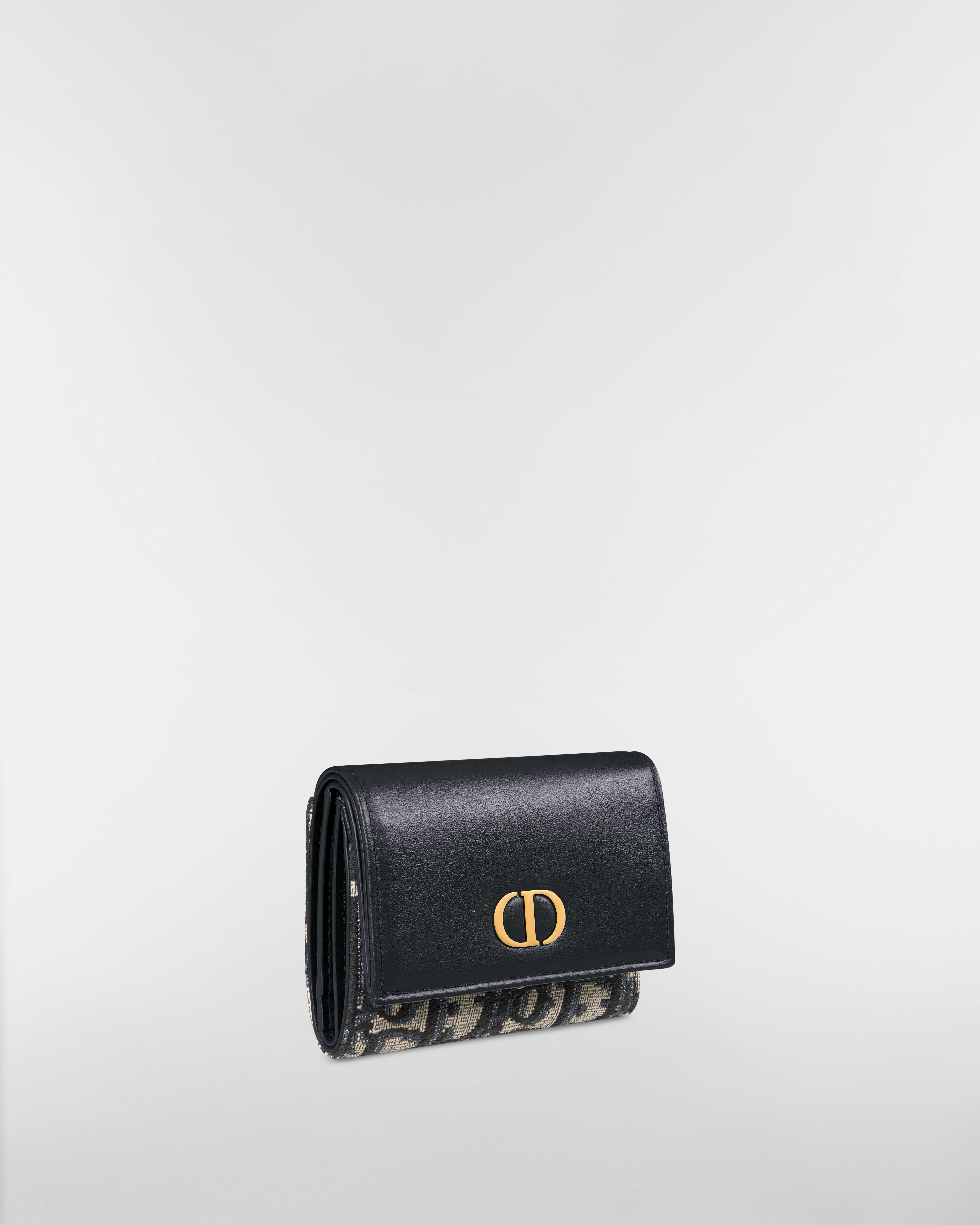 30 Montaigne Veronia ウォレット ディオール オブリーク ジャカード & スムースカーフスキン E03