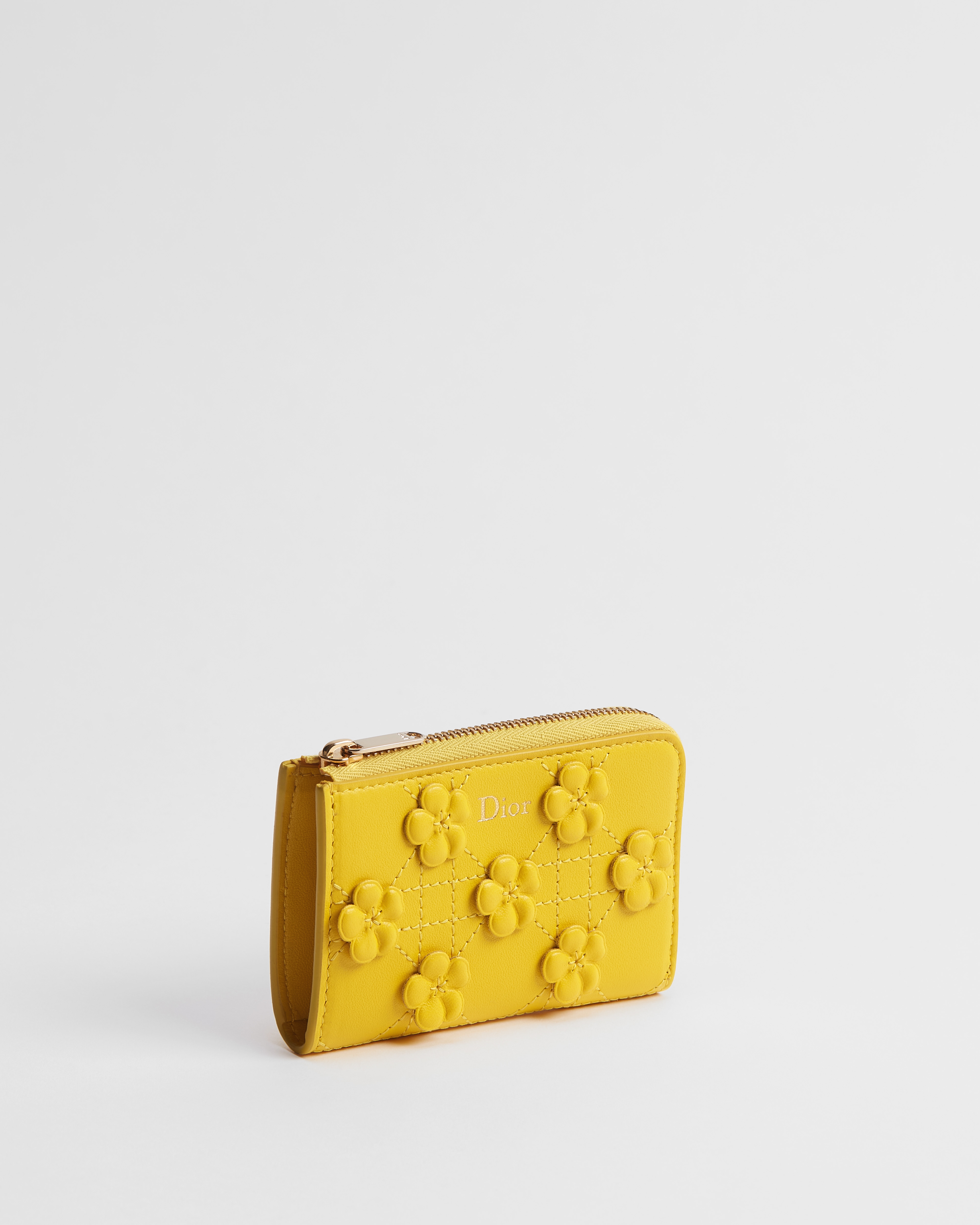 【日本限定】Dior Jardin Yuzu キーケース Dior Buttercup エンブロイダリー カナージュ ラムスキン E03