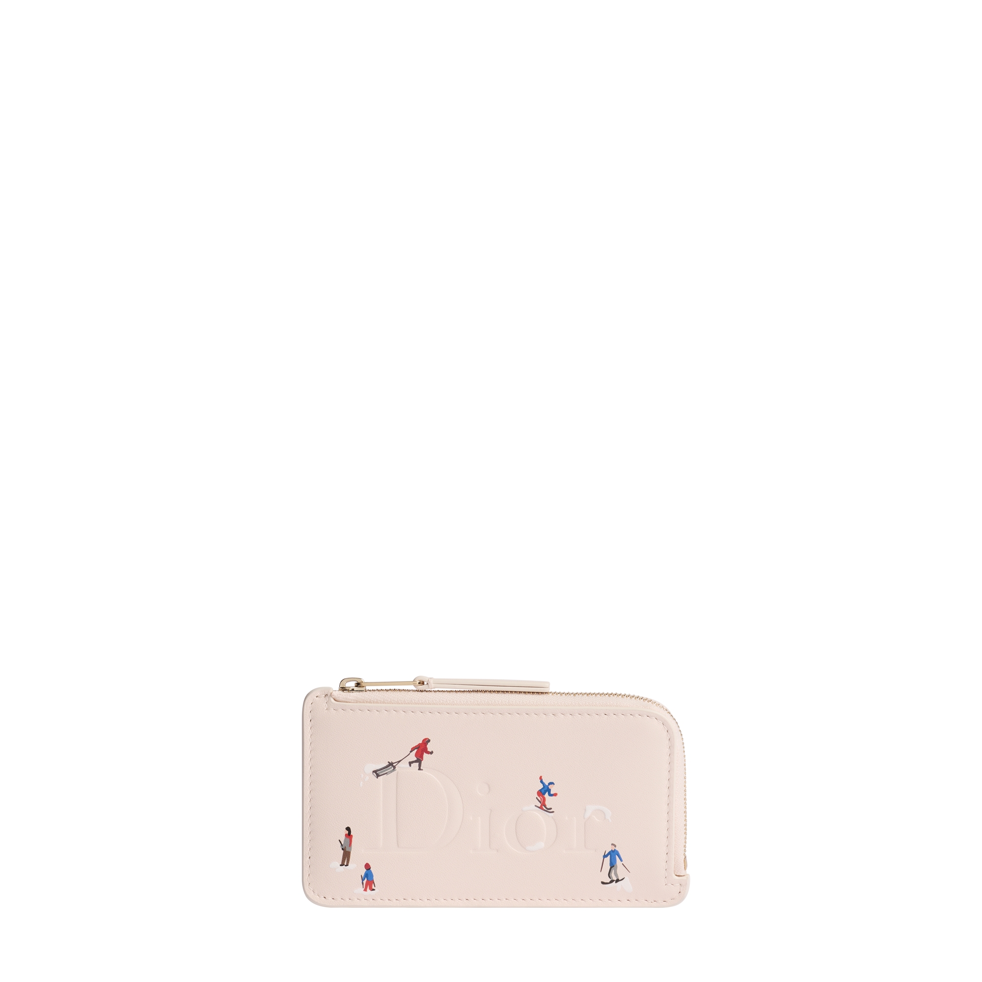 Ballet Pink Calfskin with Multicolor Dior d'Hiver Print