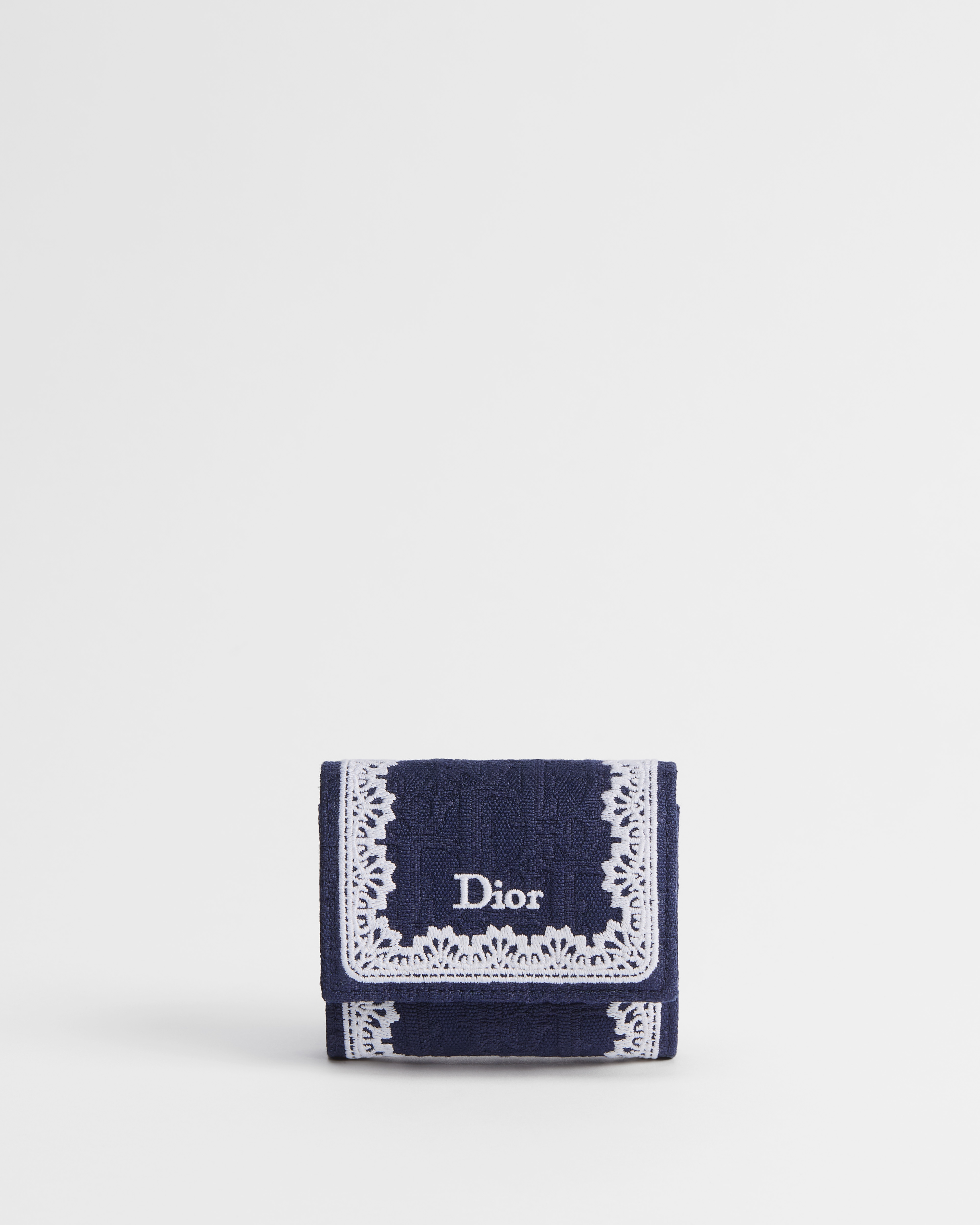 【日本限定】Dior Oblique Lotus ウォレット ディオール オブリーク ジャカード & レース E01
