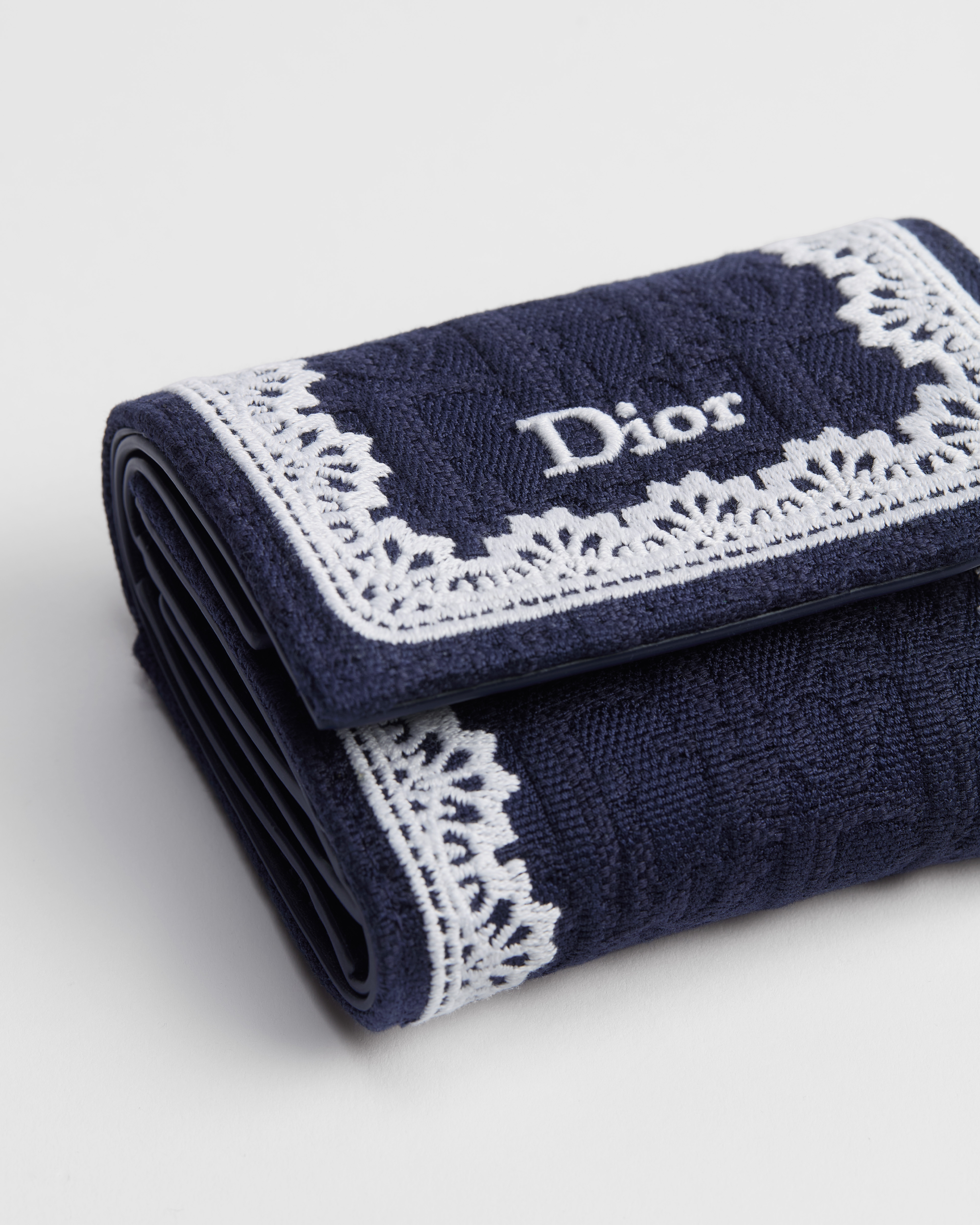 【日本限定】Dior Oblique Lotus ウォレット ディオール オブリーク ジャカード & レース E09