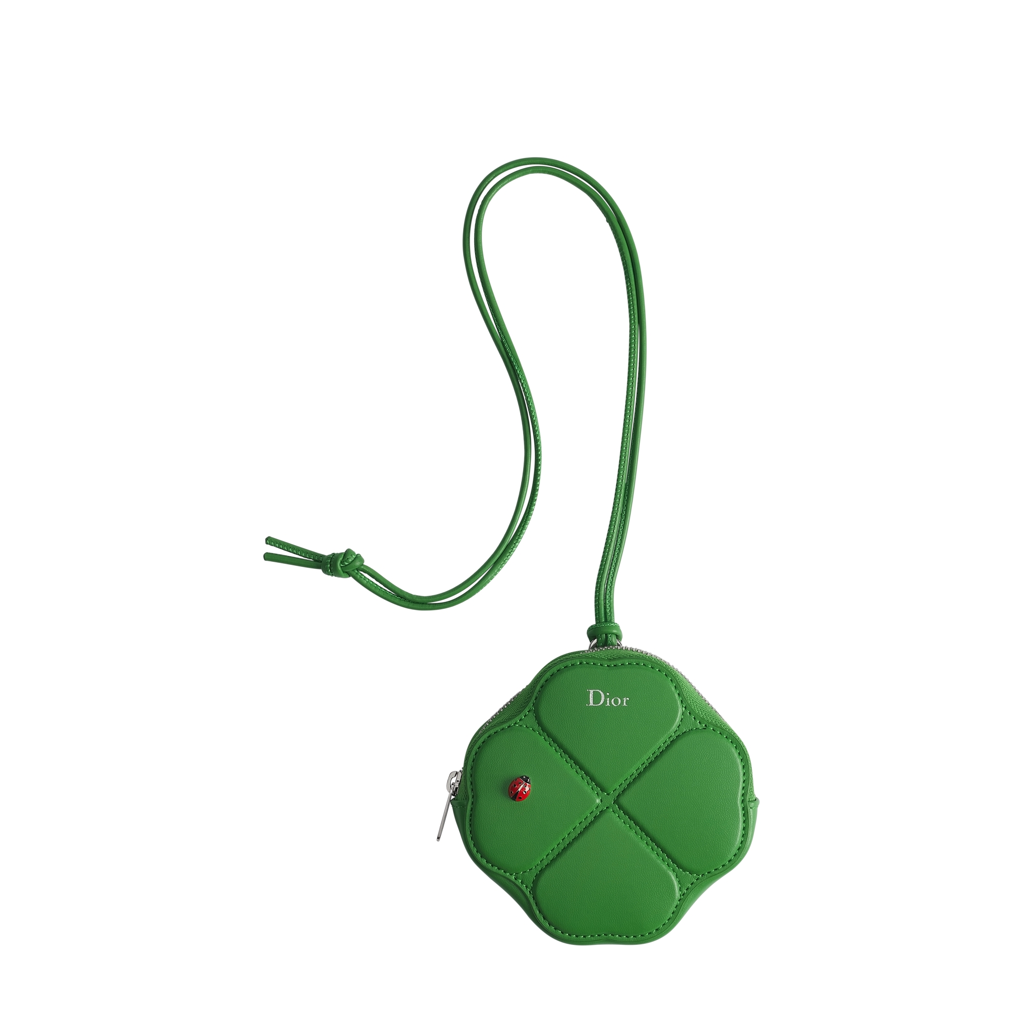 s*様 Dior Homme ボディバッグ オリーブグリーン Bifold Card Holder Bright Green Dior Clover Embossed Calfskin | DIOR
