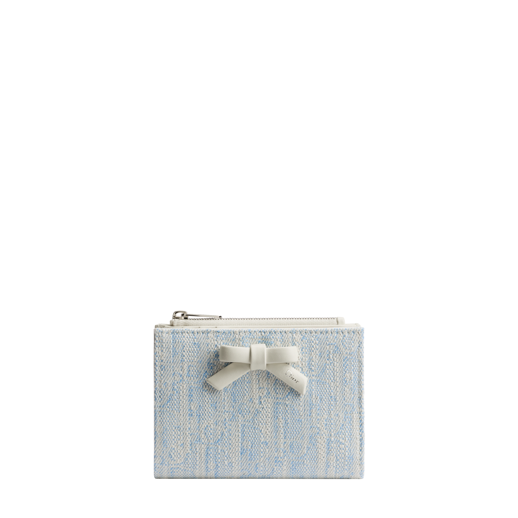 Dior Promenade Dahlia Wallet Céleste Blue Dior Oblique Washed