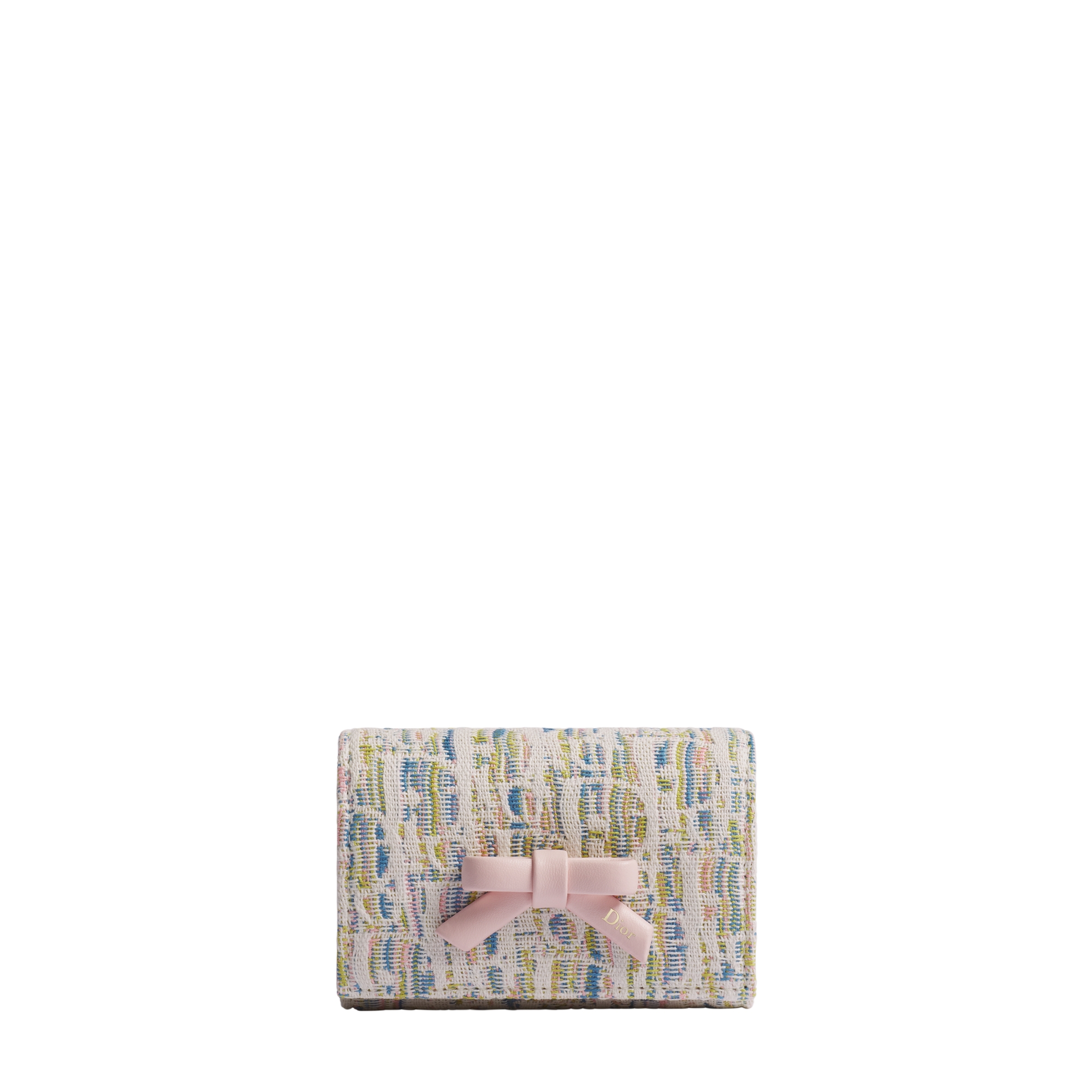 Dior Promenade Glycine Wallet Multicolor Dior Oblique Pastel Jacquard E01