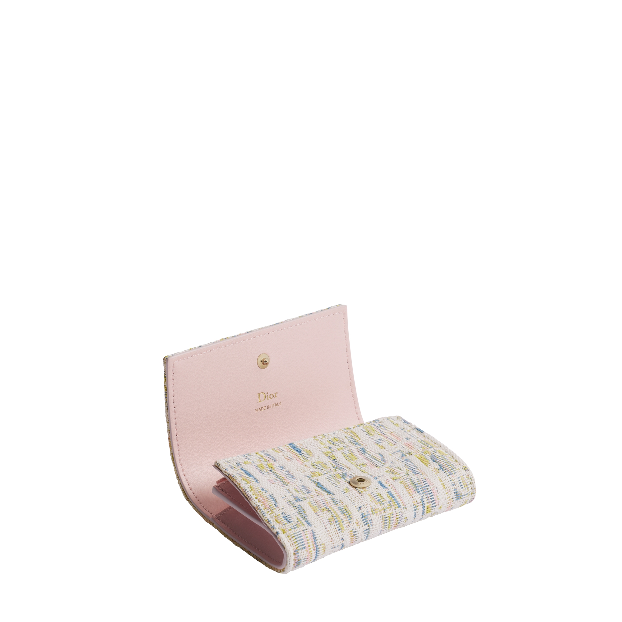 Dior Promenade Glycine Wallet Multicolor Dior Oblique Pastel Jacquard E06