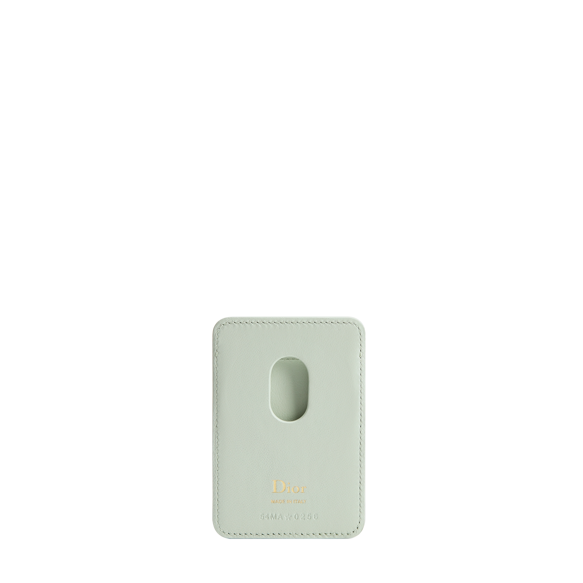 Lady Dior Magnetic Card Holder Soupir Green Cannage Lambskin E08