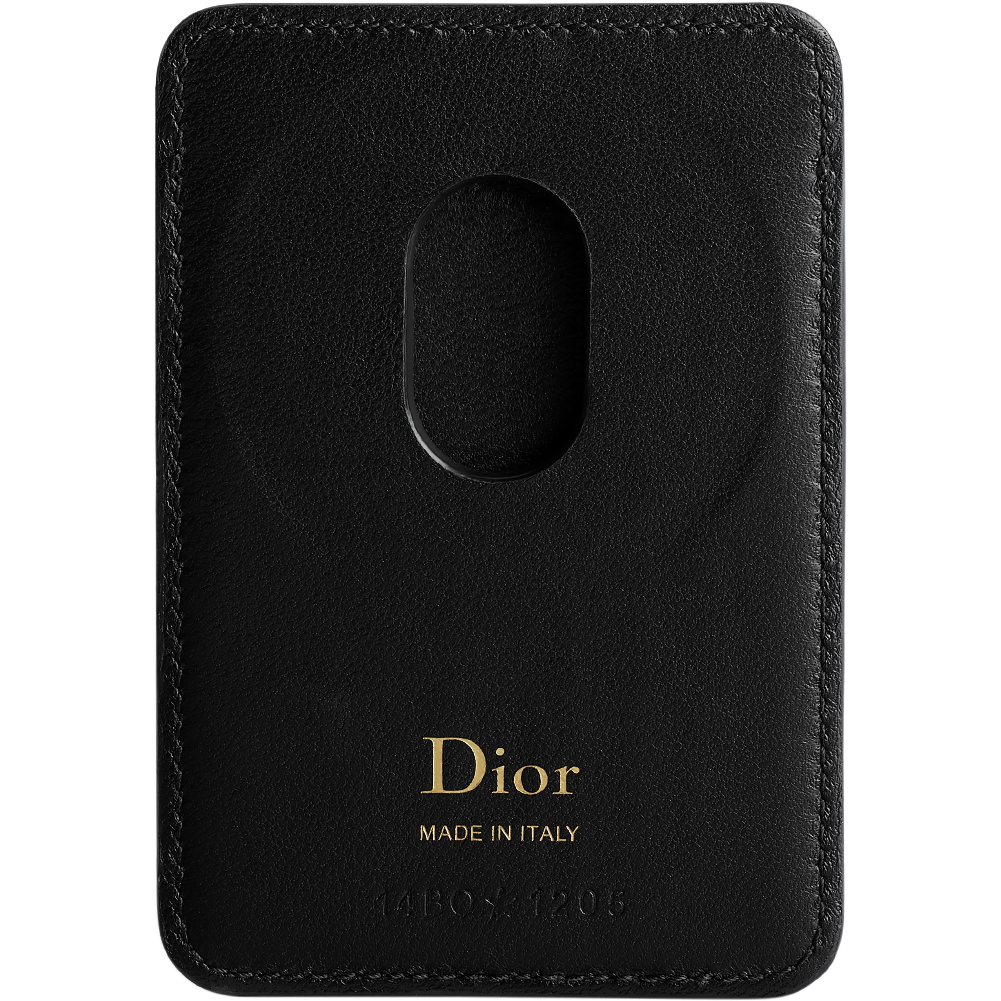 Lady Dior Magnetic Card Holder Black Cannage Lambskin E08