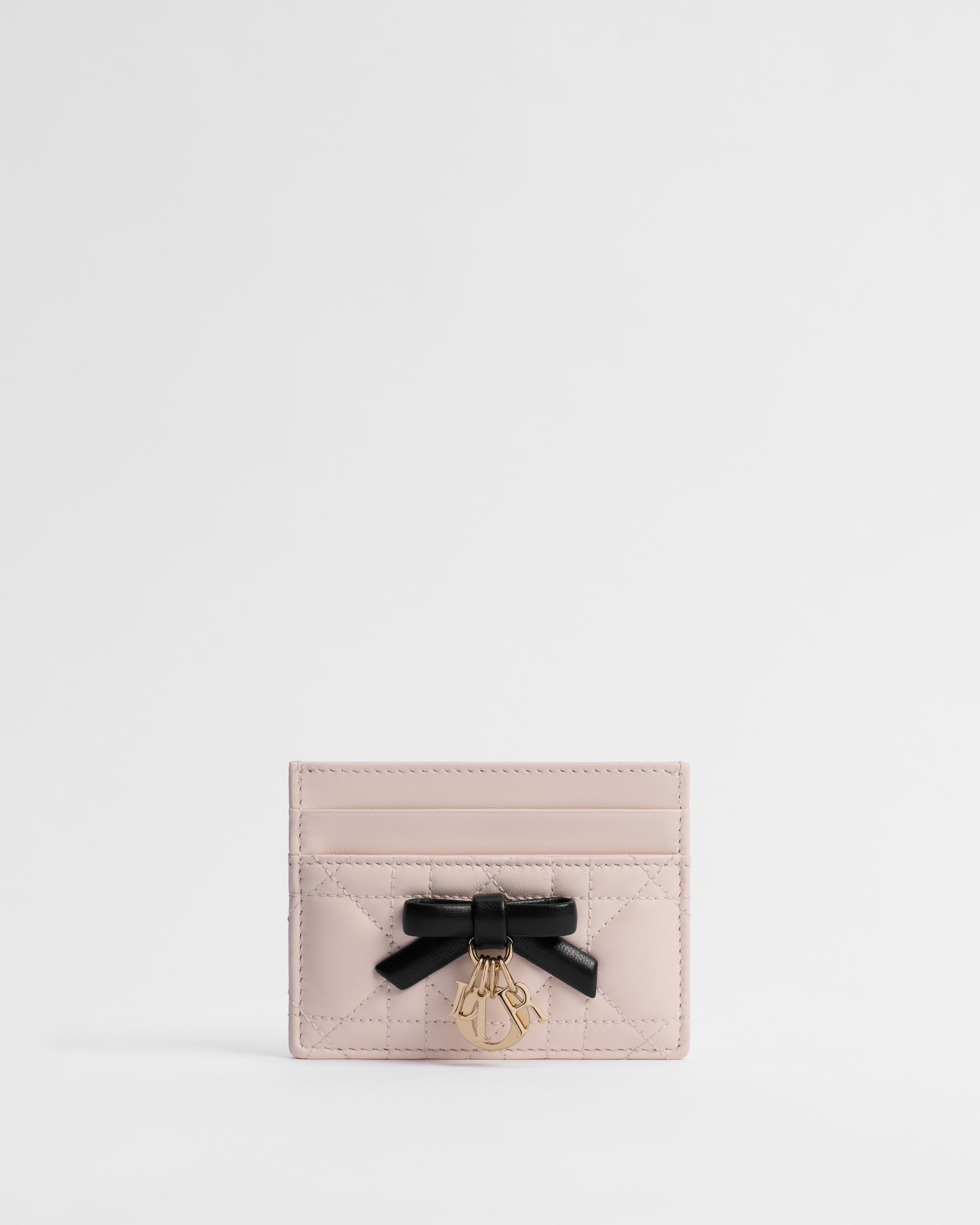 【日本限定】Lady Dior Freesia カードホルダー カナージュ ラムスキン E01