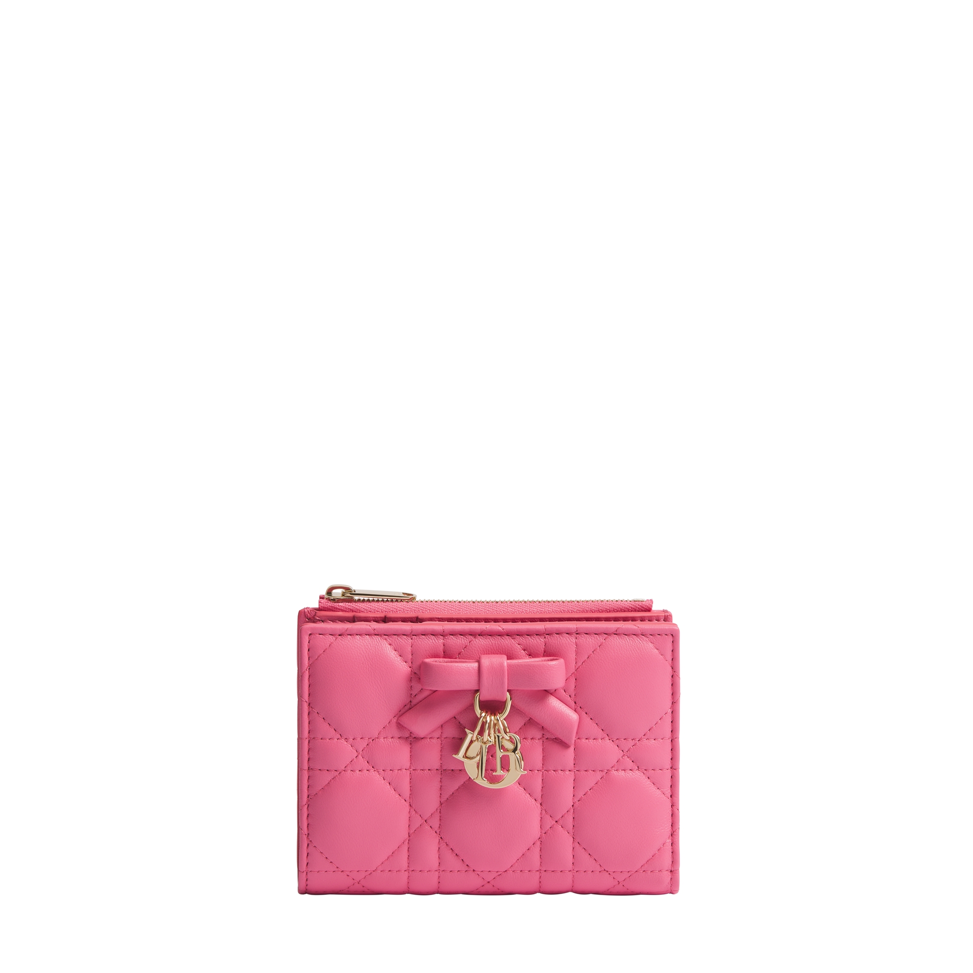 DIOR | Lady Dior Dahlia ウォレット カナージュ ラムスキン