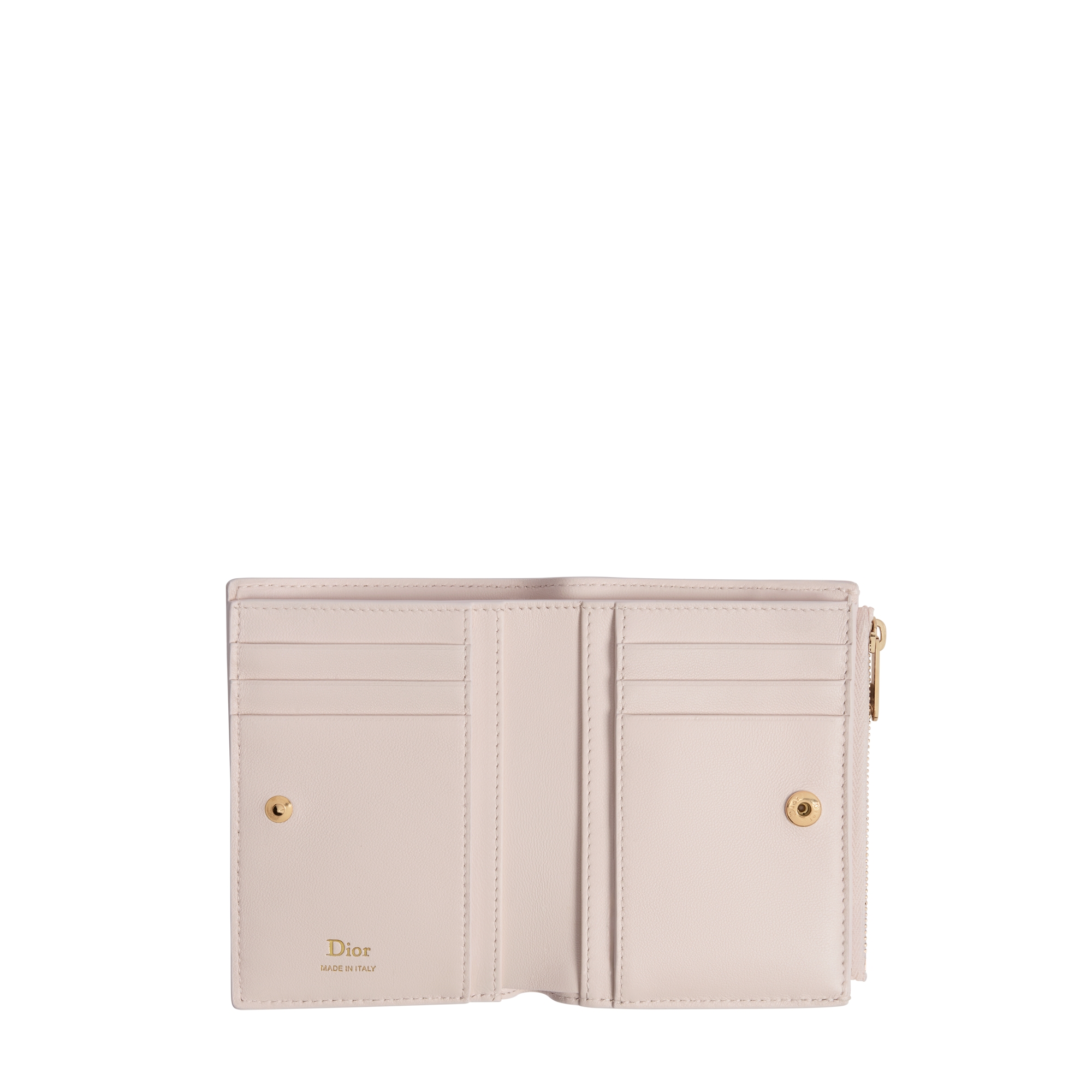 Lady Dior Dahlia Wallet Ballet Pink Cannage Lambskin E07