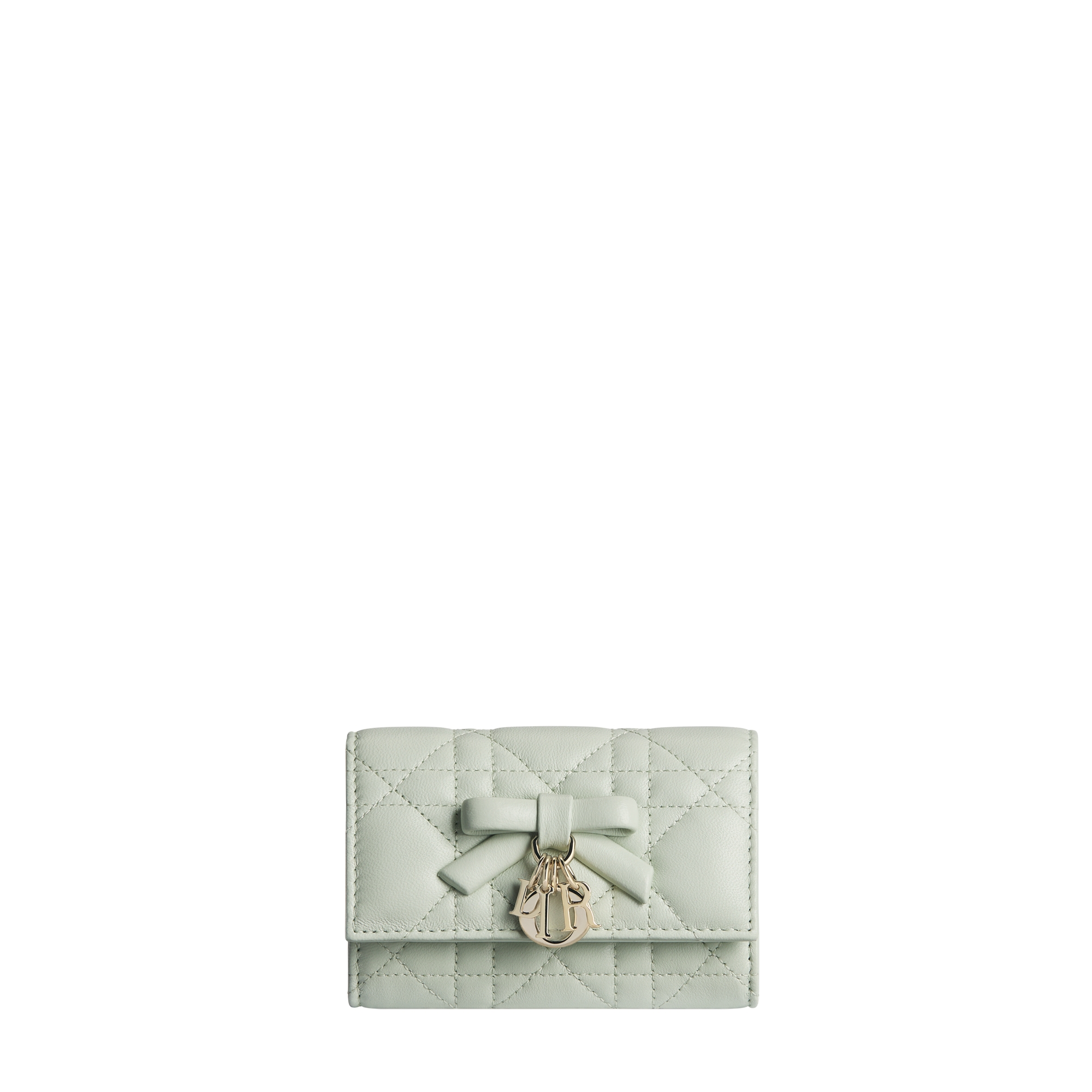 Lady Dior Glycine Wallet Soupir Green Cannage Lambskin E01