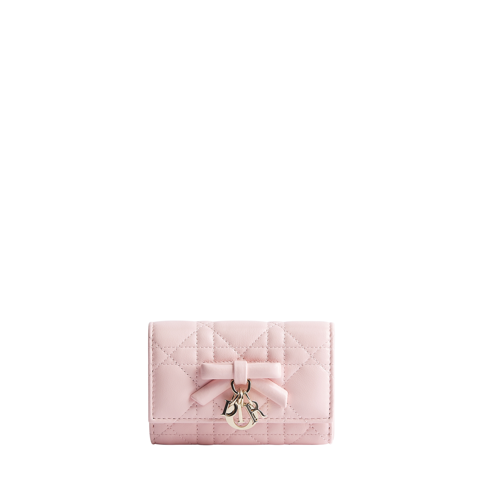 My Dior Glycine Wallet Rose Soupir Cannage Lambskin E01