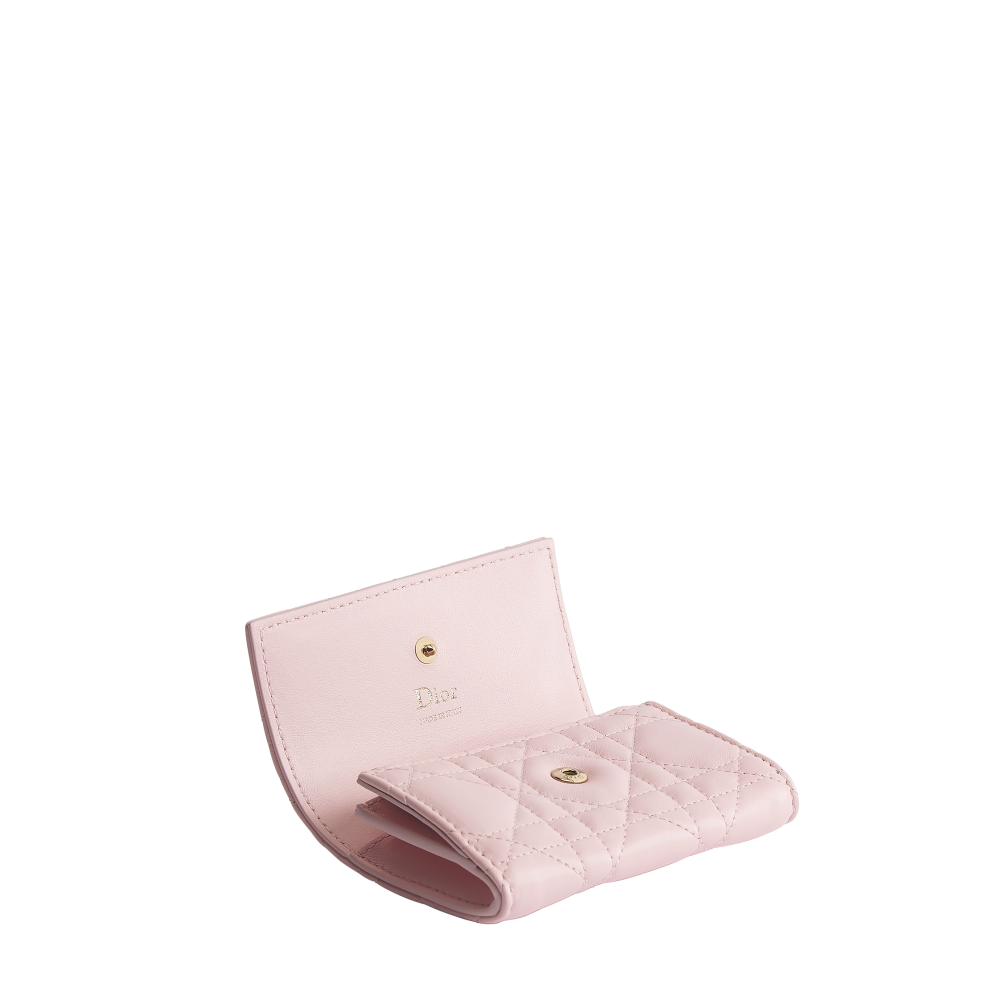 My Dior Glycine Wallet Rose Soupir Cannage Lambskin E06