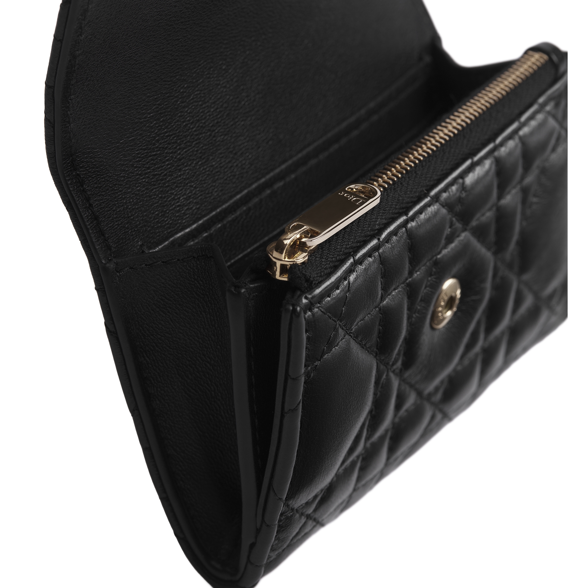 My Dior Glycine Wallet Black Cannage Lambskin E09